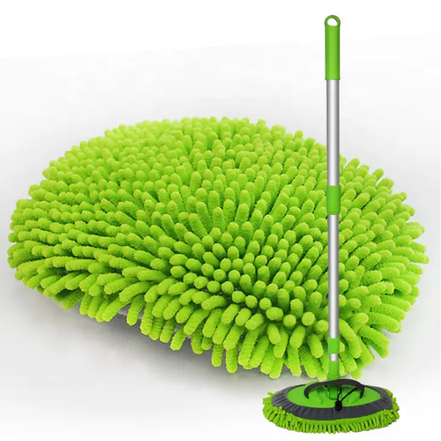 Microfiber Flexible Mop Cleaning Accessories Microfiber Mop Brush Drywet Home Kitchen Office Cleaning Brush Extendable Handle - Happy Price - Image 5
