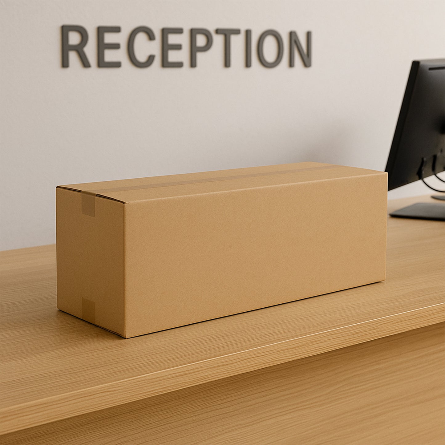 Sturdy Brown Corrugated Box for Secure Packaging - 60x21x20 cm, 1 Piece - Happy Price - Image 3