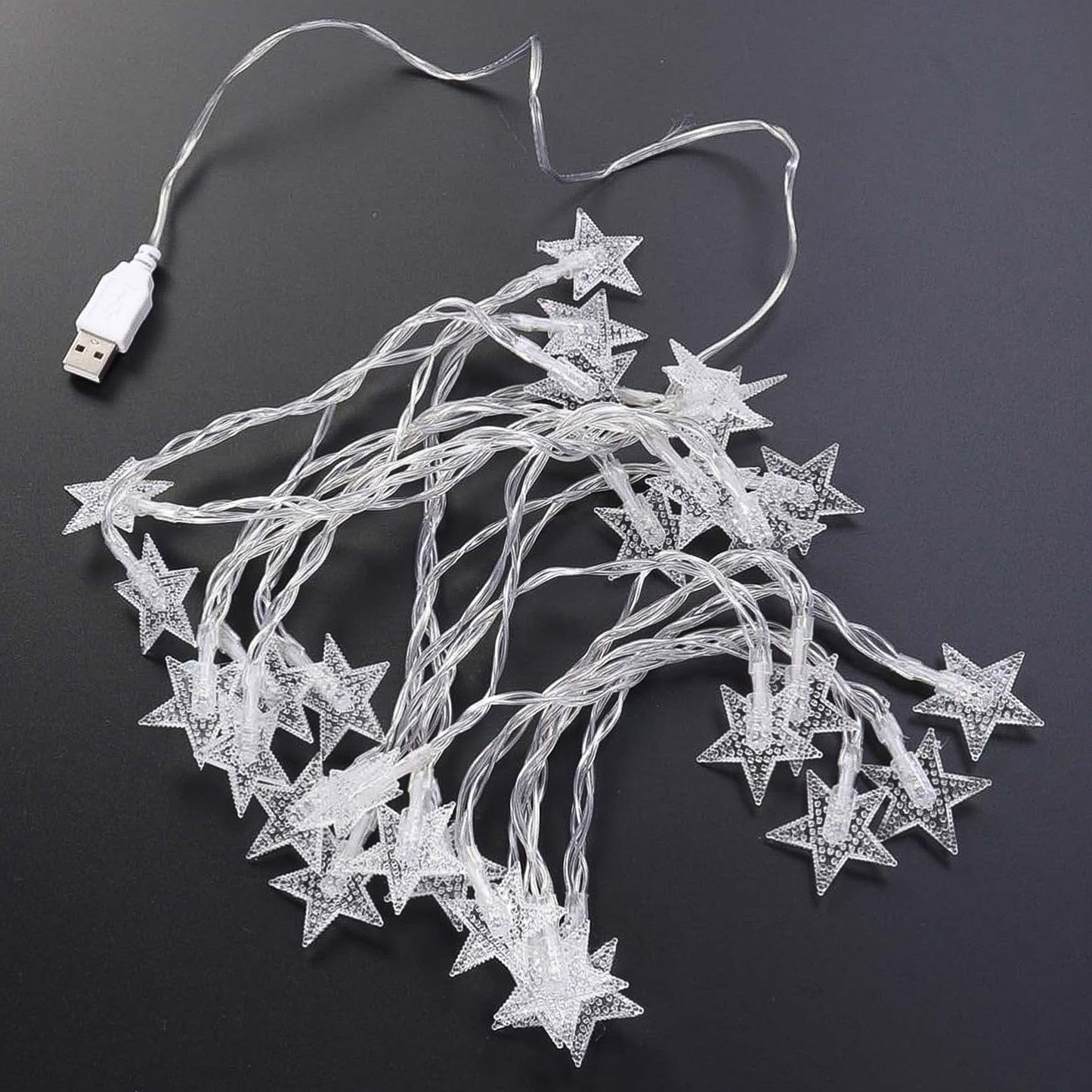 Usb Powered 20 Led Decorative Star String Fairy Lights - Happy Price - Image 3