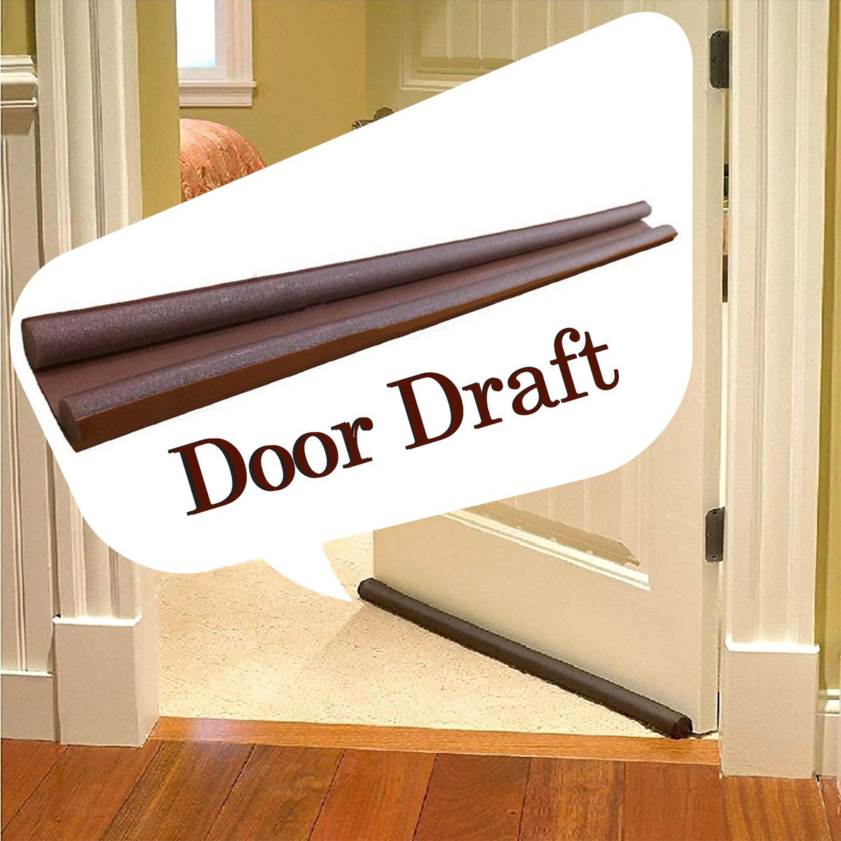 Twin Door Draft Stopperguard Protector For Doors And Windows - Happy Price - Image 2