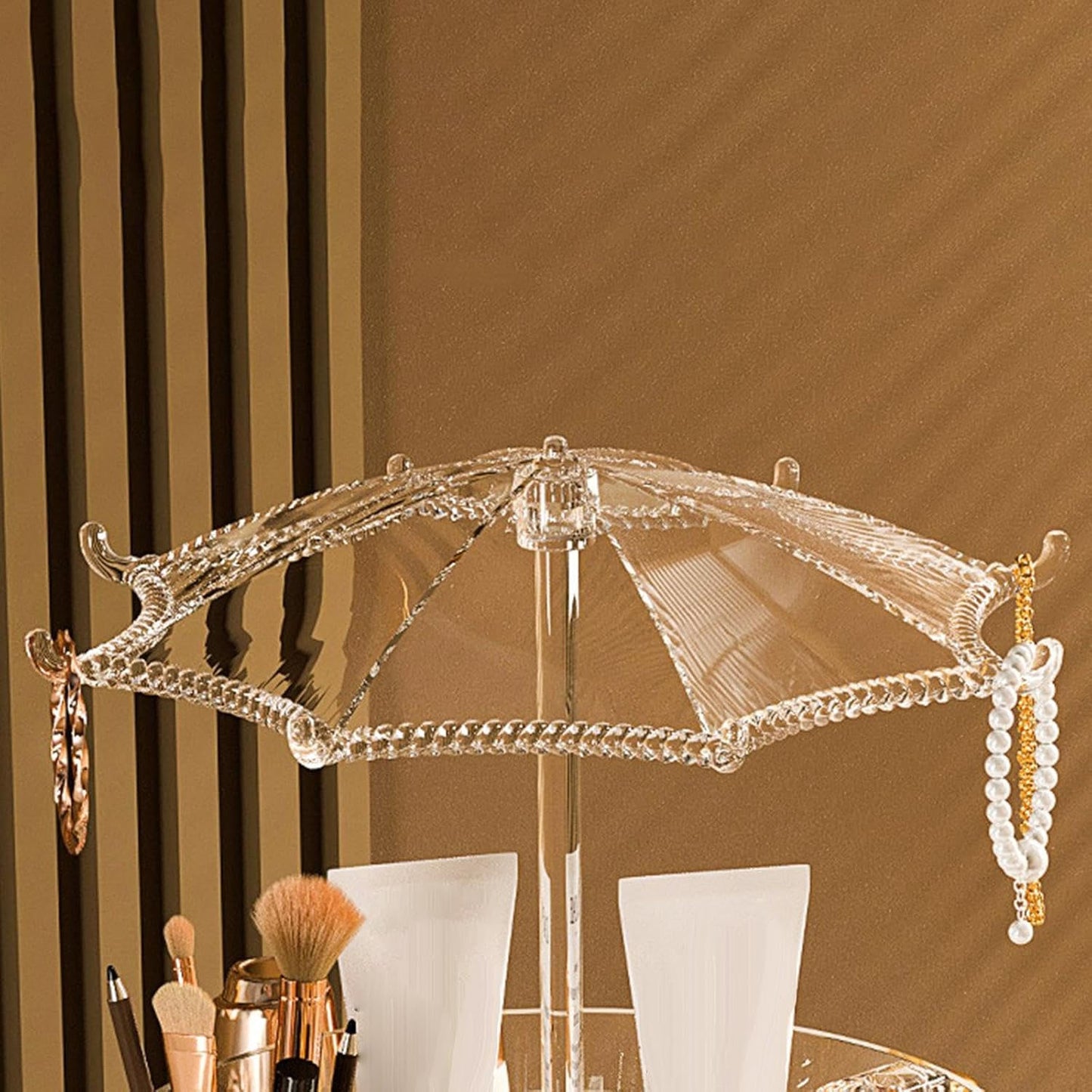 360 Rotating Makeup and Jewellery Organizer Stand (1 Pc) - Happy Price - Image 2