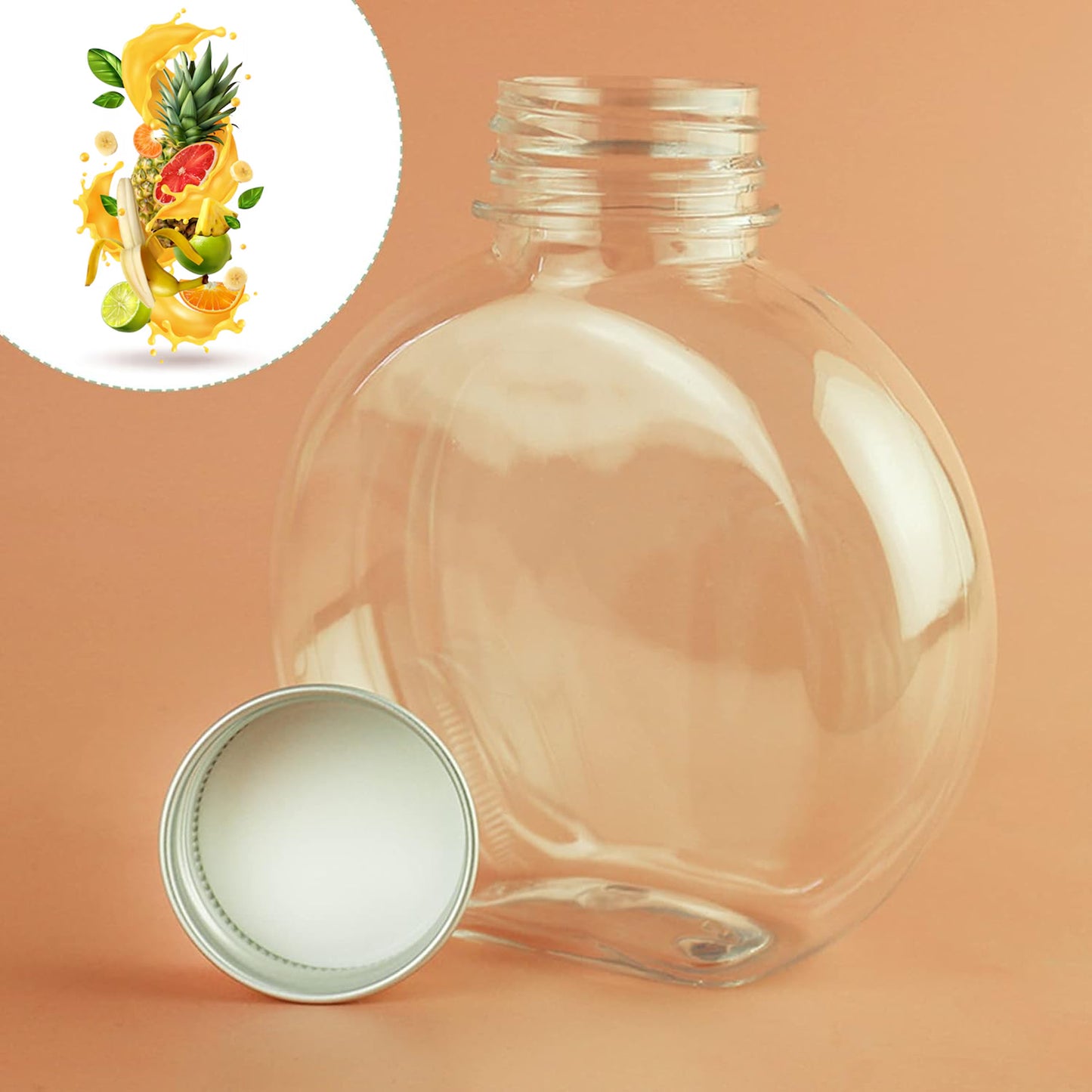 Multipurpose Transparent Round Clear Plastic Container (1 Pc) - Happy Price - Image 2