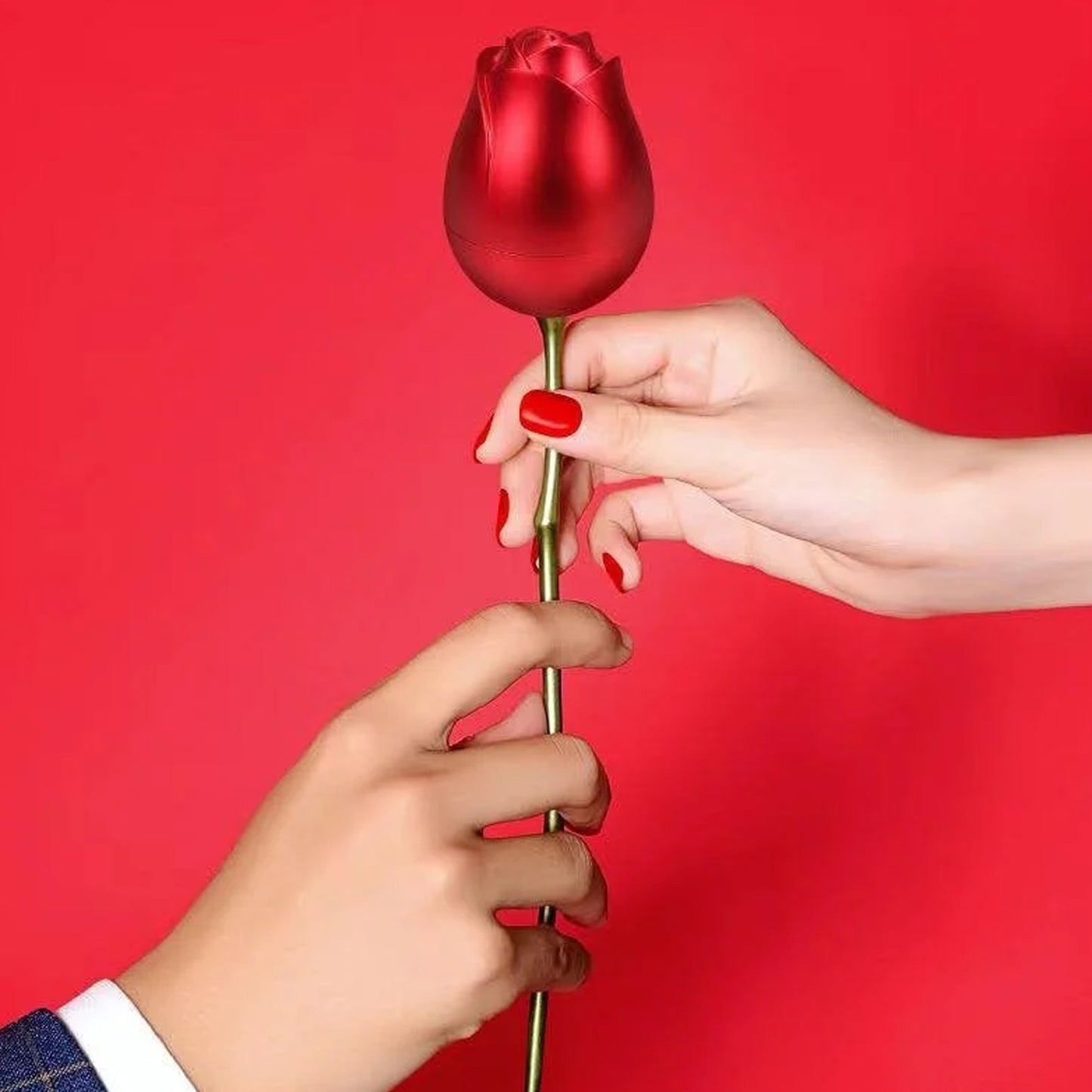 Plastic Red Rose Couple Rings Box-fancy Rings Box (No Rings Included 1 Pc) - Happy Price - Image 7