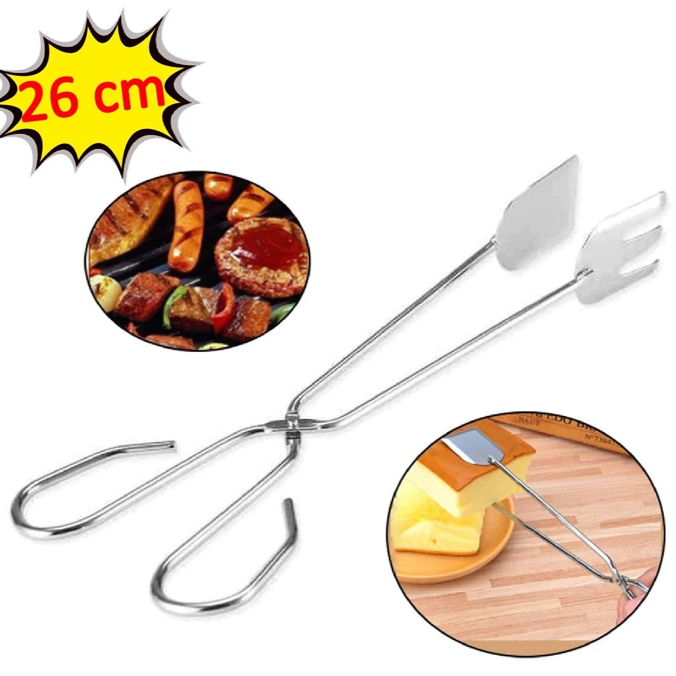 Handle Cooking Tong Salad Tong Buffet Barbecue Clip - Happy Price - Image 1