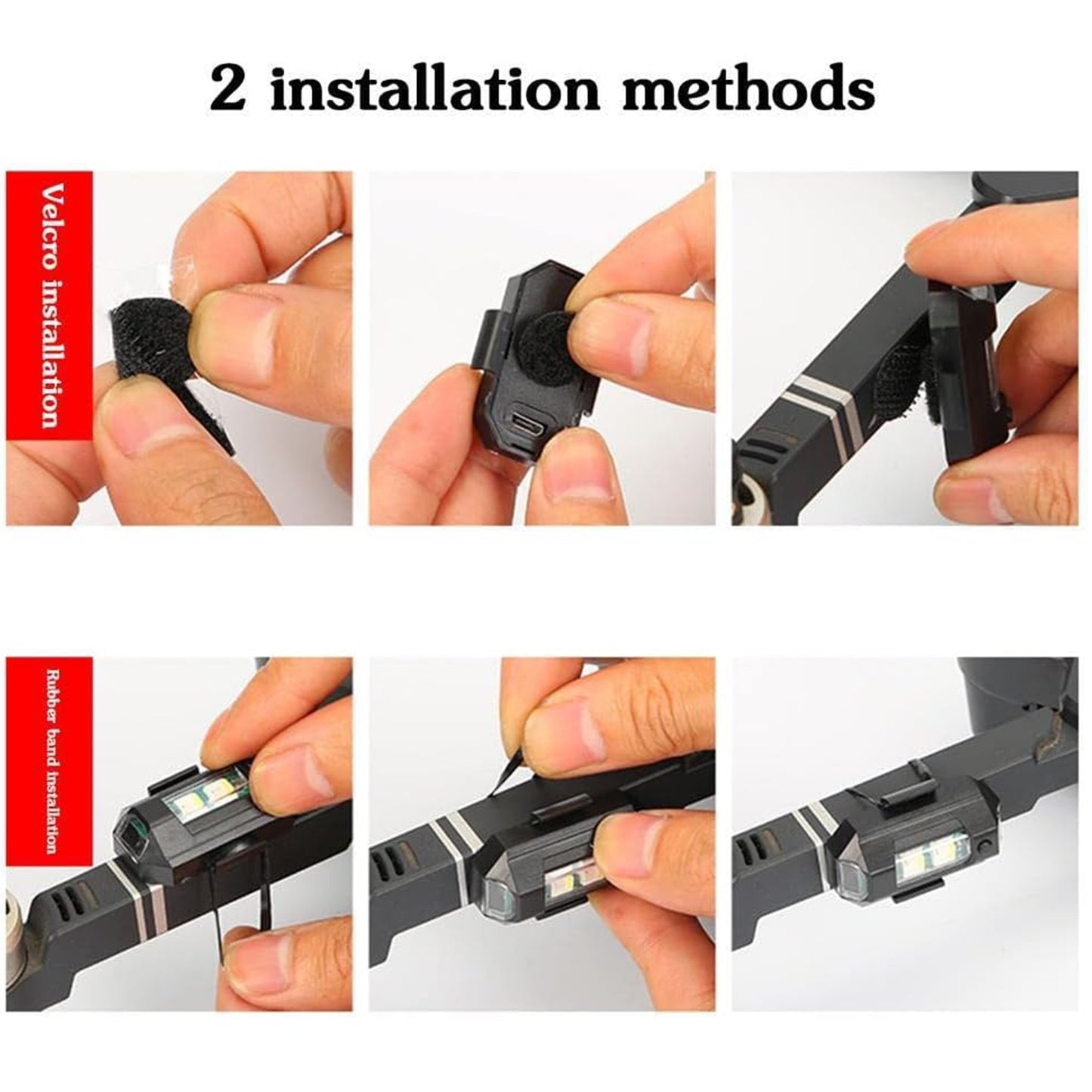 Mini Led Strobe Lights Waterproof Lights Lightweight Rgb Led Lights Drone Strobe Lights Veicle Anti-collision Strobe Light Bike Motocycle Lights Usb Recharge Multi-colors - Happy Price - Image 6