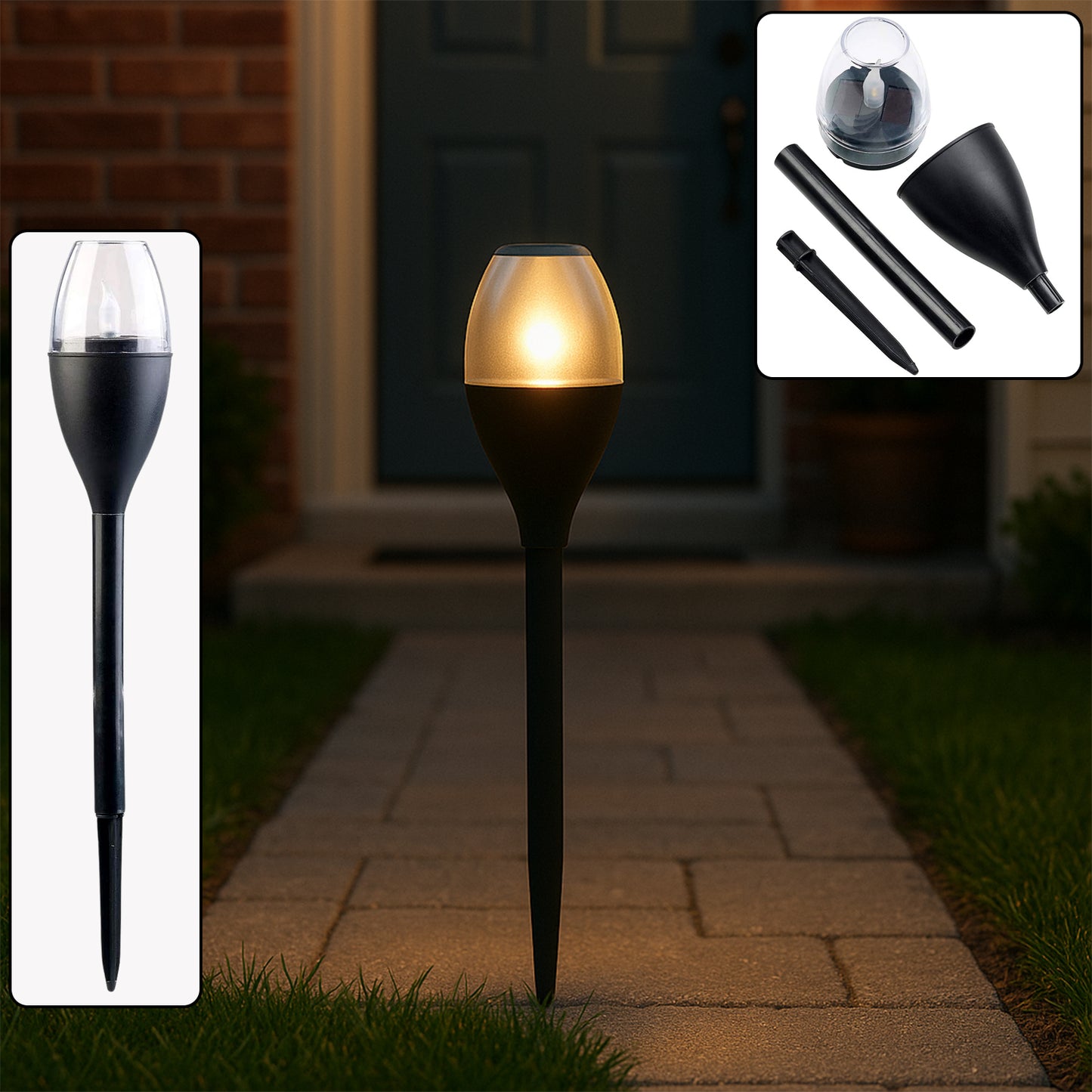 Solar-powered Outdoor Pathway Garden Light (1 Pc) - Happy Price - Image 2
