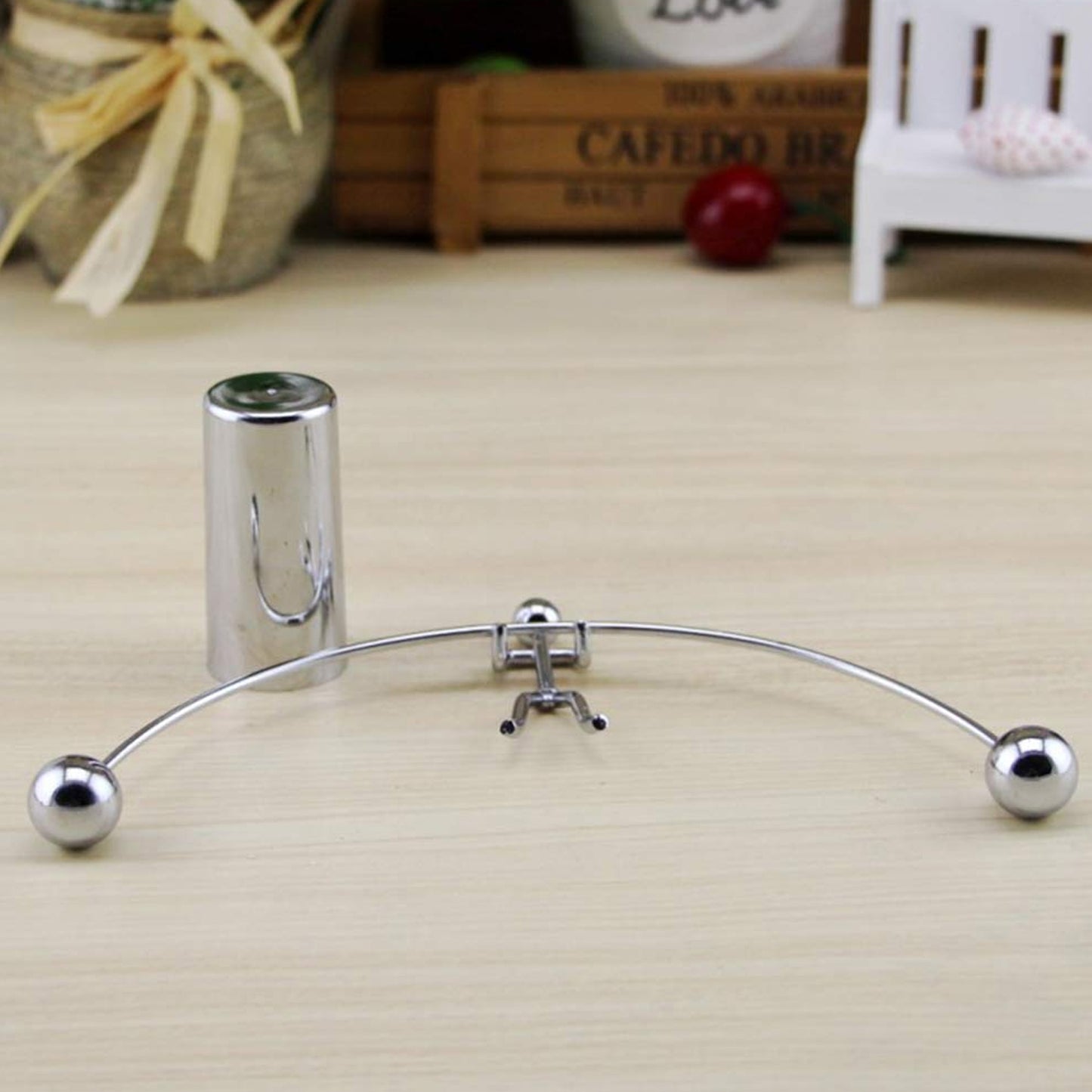 Mini Steel Balance Toy Decoration Pendulum Newton Cradle Balance Ball Tumbler Desk Toy Metal Man Home Home Decoration Crafts - Happy Price - Image 3