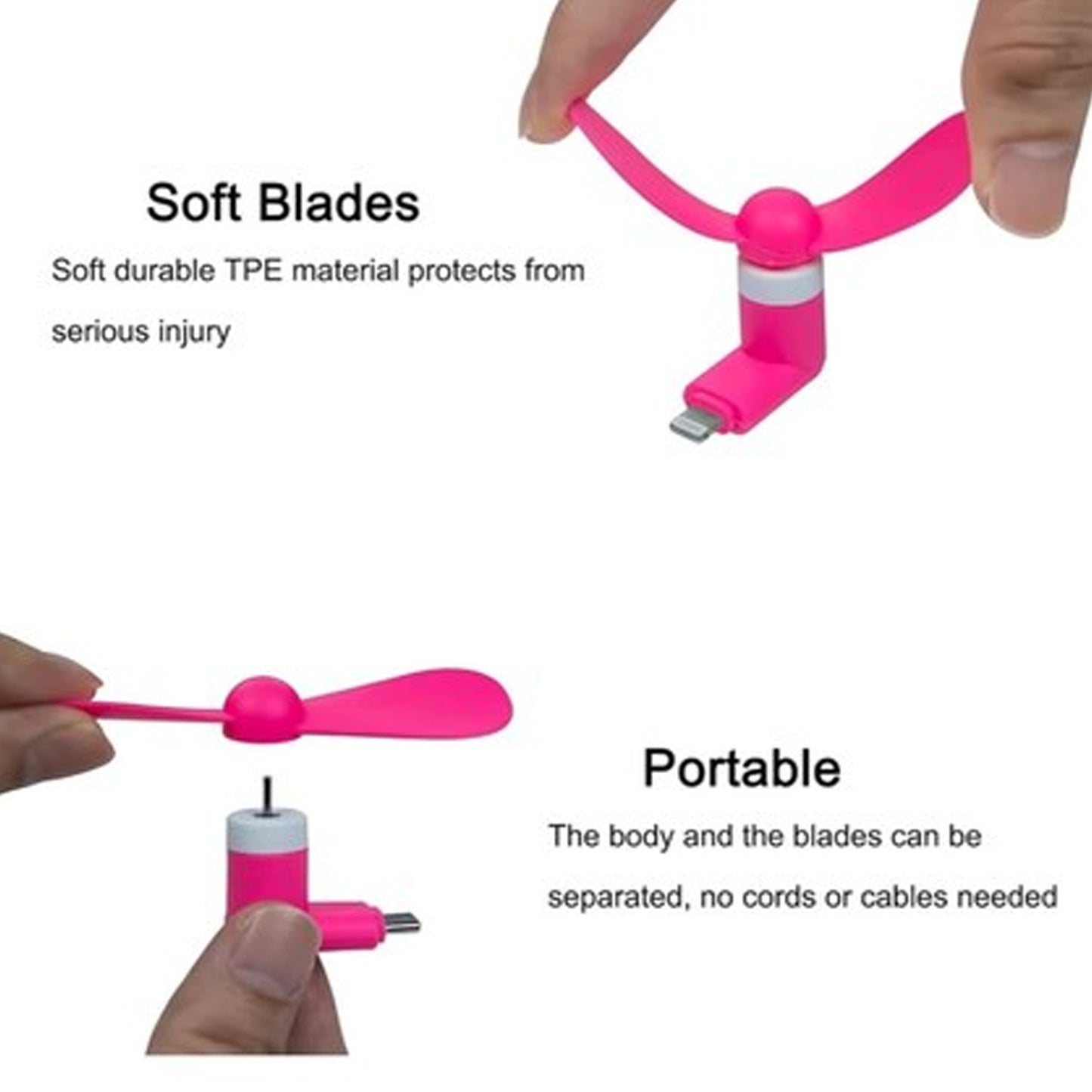 Mini Mobile Phone Cooling Fan - 1 Pc - Happy Price - Image 3