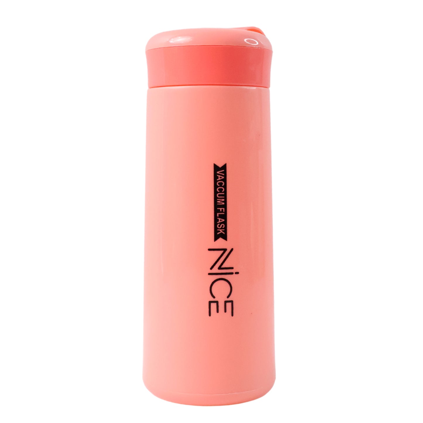 400ml Insulated Plastic Flask Bottle - Pink, Leak-Proof Travel Mug with Strap - Happy Price - Image 5