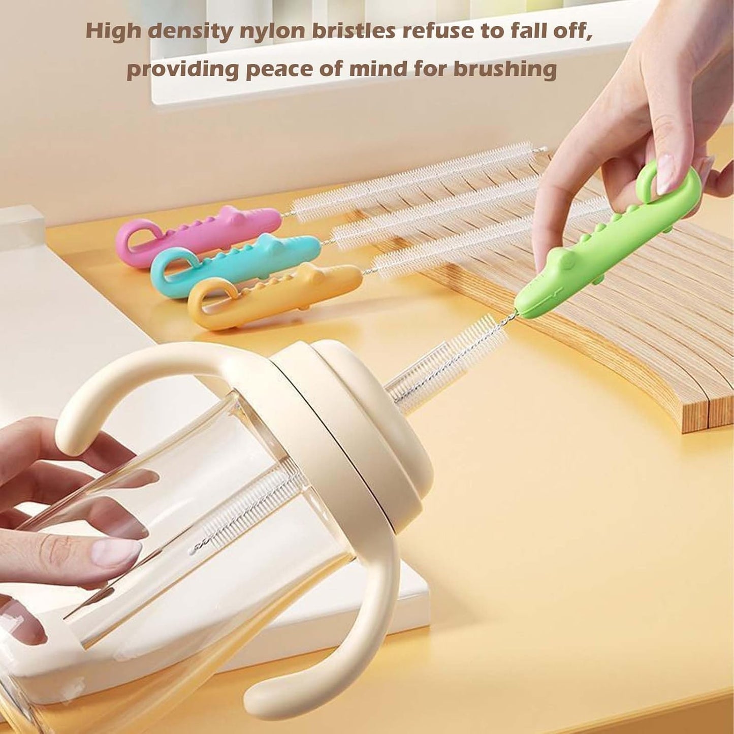 Long Bottle Spout Cleaning Brush for Narrow Tubes (1 Pc, 22 Cm) - Happy Price - Image 6