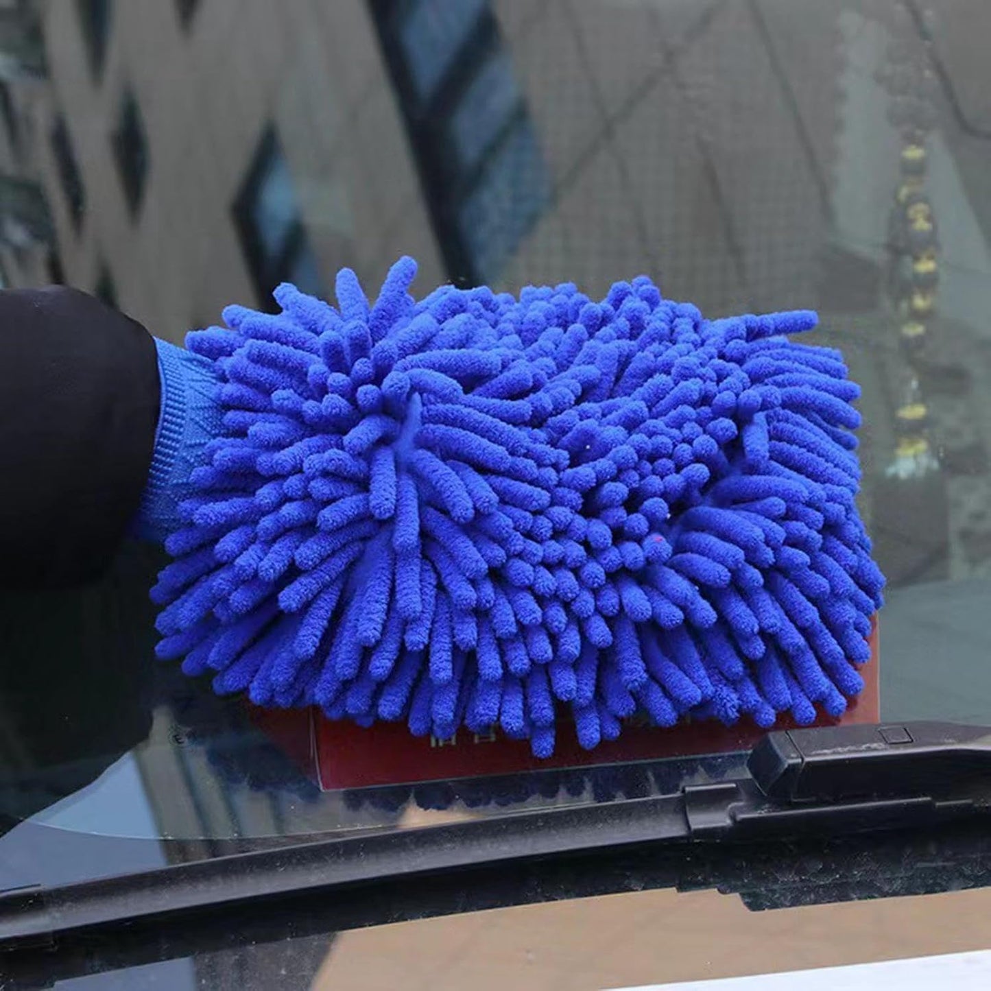 Microfiber Cleaning Mitt Glove (1 Pc) - Gentle & Absorbent for Cars & Home - Happy Price - Image 3