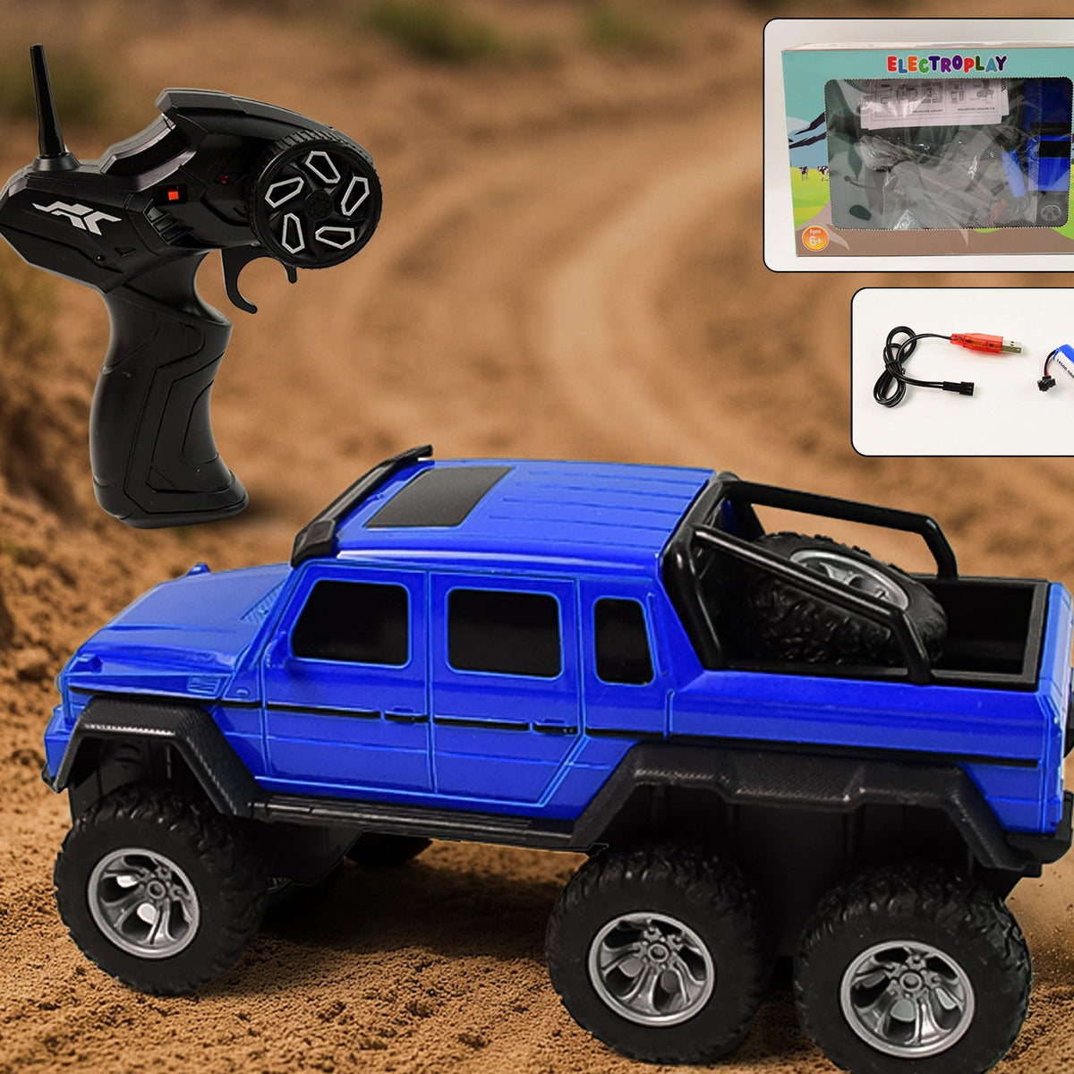 6-Wheel Drive Remote Control Off-road Toy Car for Kids (1 Set) - Happy Price - Image 1