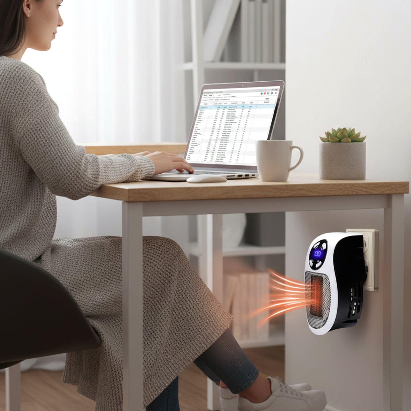Compact Electric Room Heater - Plug-in Personal Space Warmer (1 Pc) - Great Price - Image 3