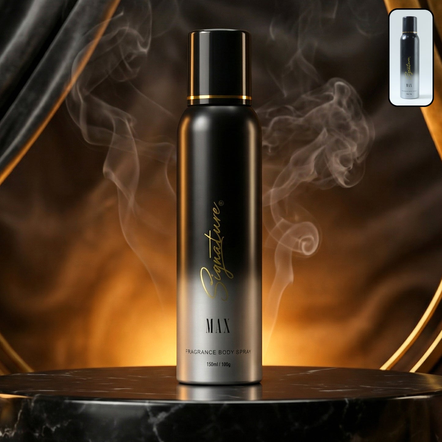Signature Premium Max Body Spray for Men, 150 ML - Bold & Intense Fragrance - Great Price - Image 2