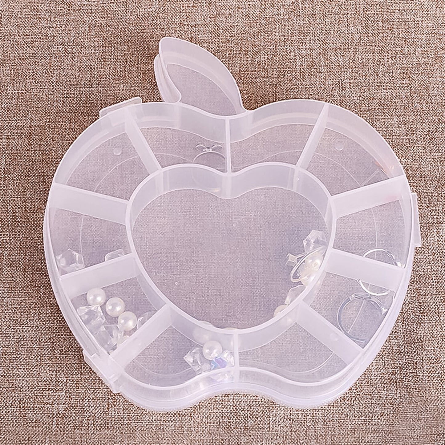 Plastic Apple Shape Jewellery Storage Box (1 Pc) - Happy Price - Image 5