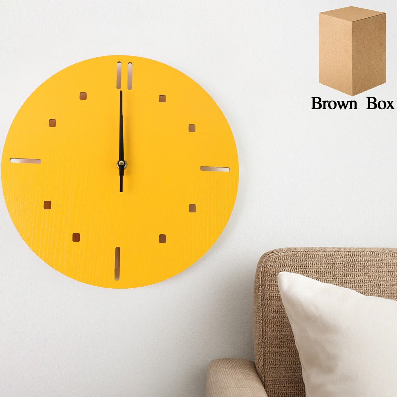 Modern Round Wall Clock Stylish And Silent Non-ticking Decorative Timepiece (1 Pc) - Happy Price - Image 1