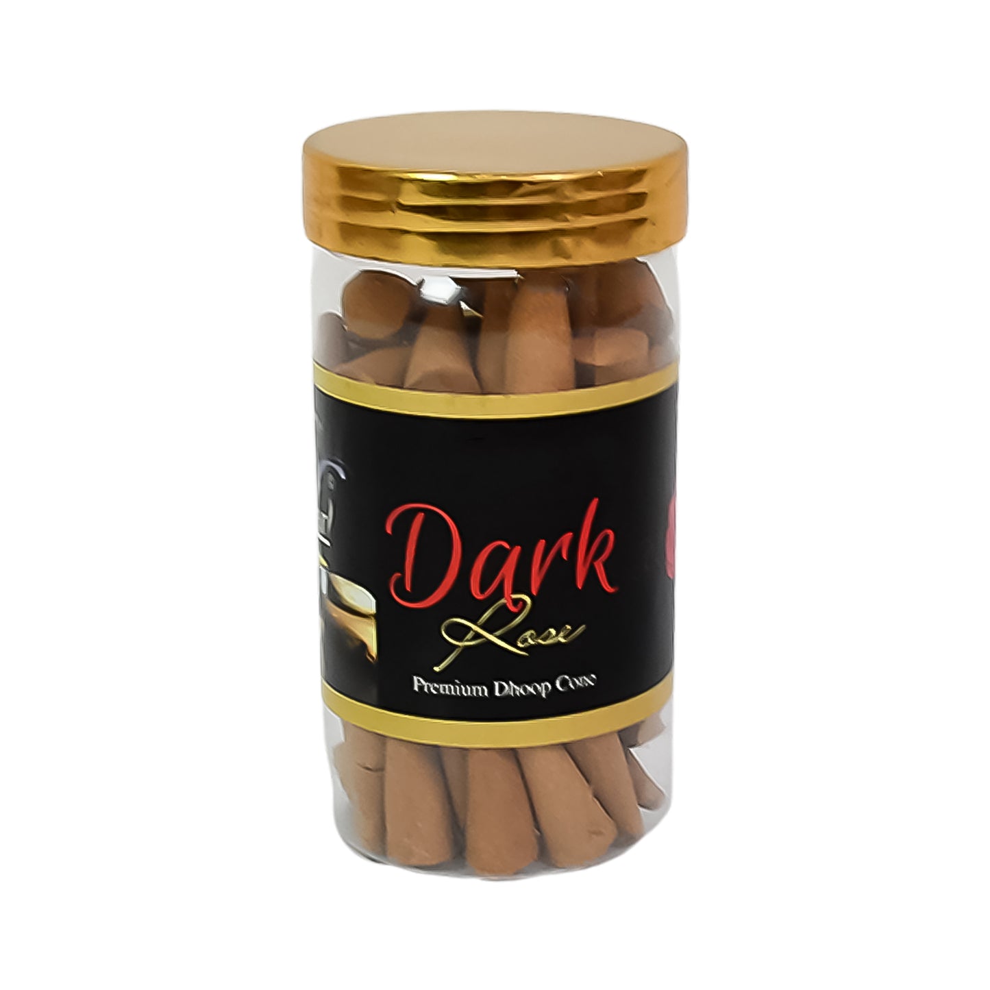 Premium Dark Rose Dhoop Cones - 120 Gm Pack - Happy Price - Image 3