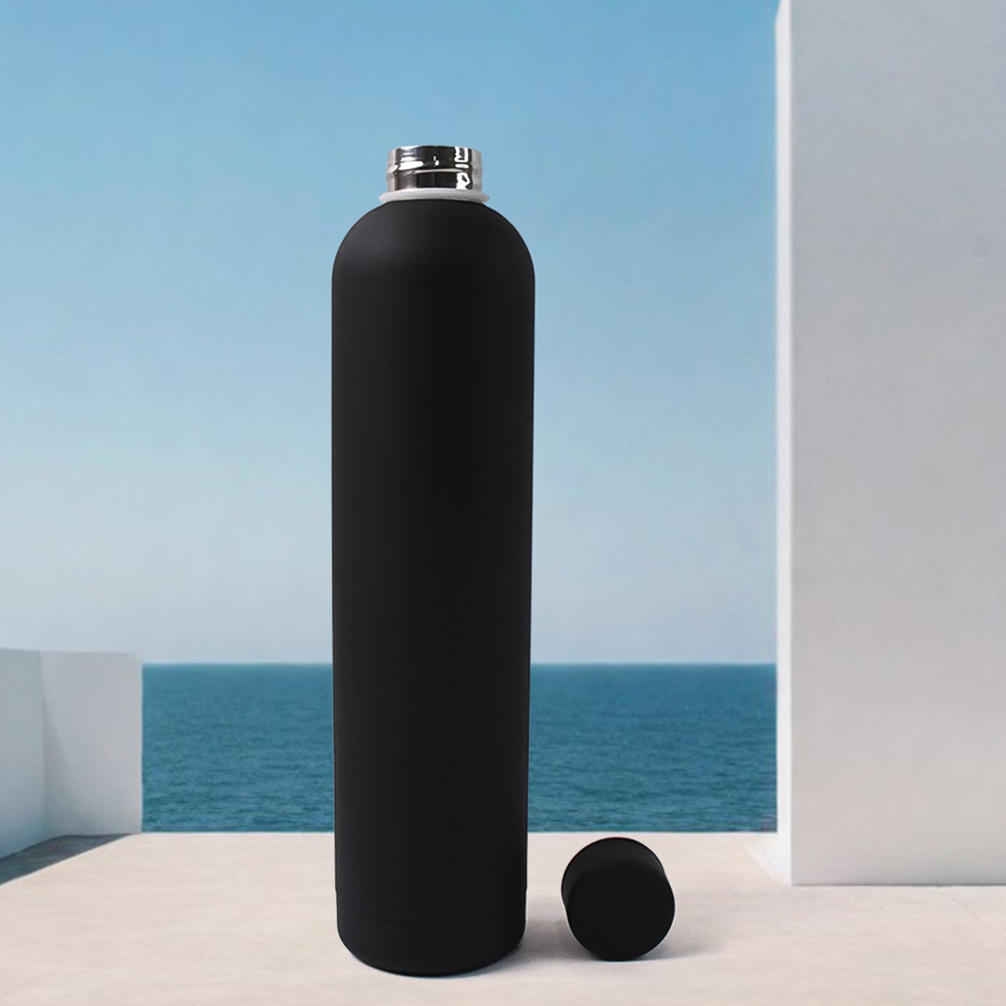 Stainless Steel Double Wall Vacuum-insulated Drink Water Bottle (1000 Ml Approx) - Happy Price - Image 2