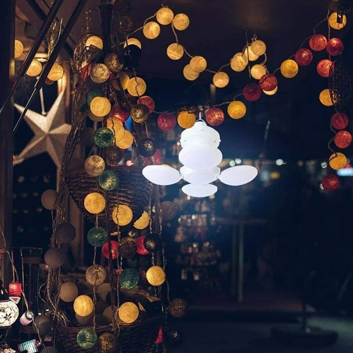 Solar Multi-functional Emergency Led Light Bulb With Usb Charging Led Camping Lamp Camping Lamp Usb Rechargeable 5 Brightness Light Modes Foldable Camping Light Sos Ip65 Waterproof Camping Light Blackout Emergency Equipment Camping Gadgets - Happy Price - Image 6