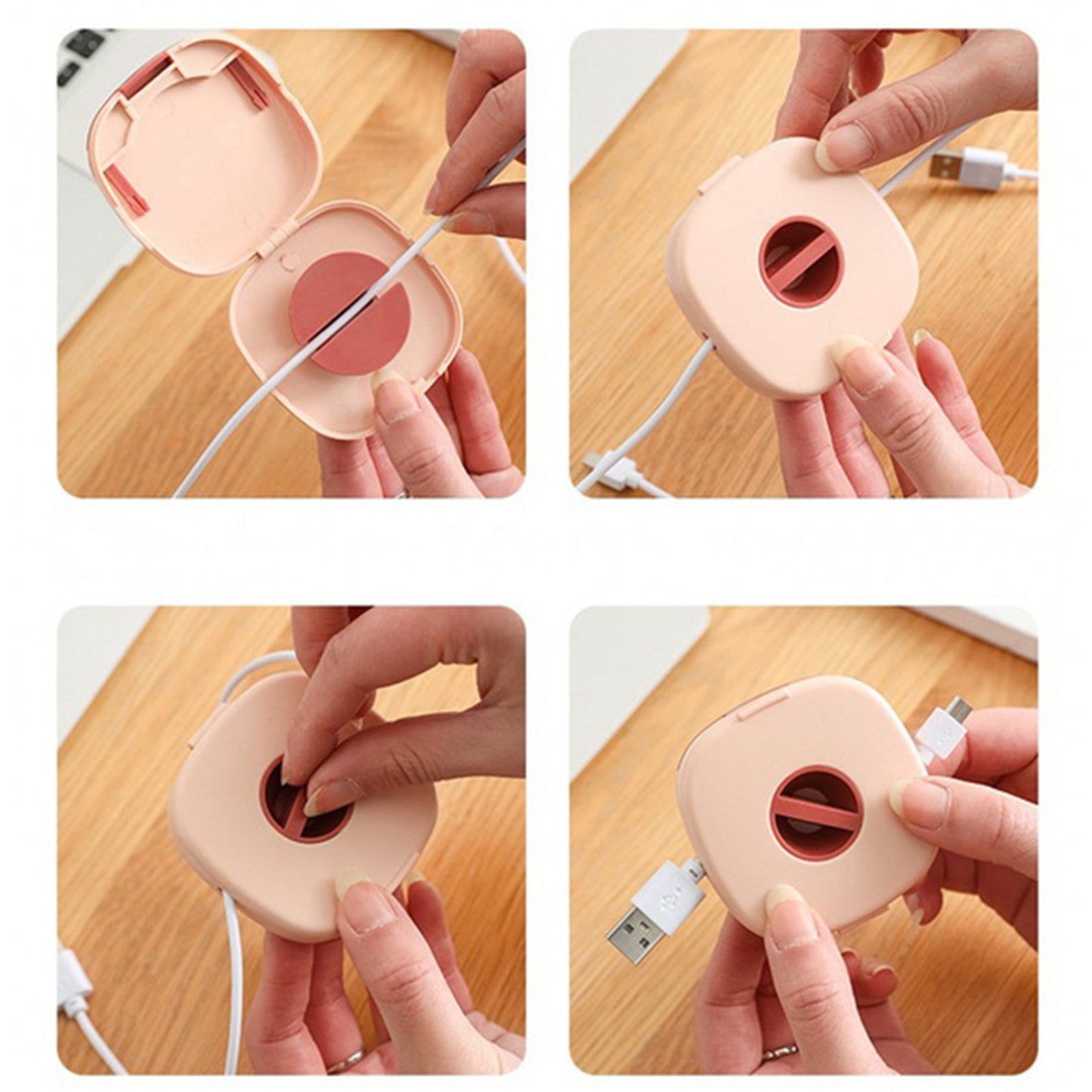 Portable Electronics Organizer Pouch for Cables, Chargers & Memory Cards - Happy Price - Image 2