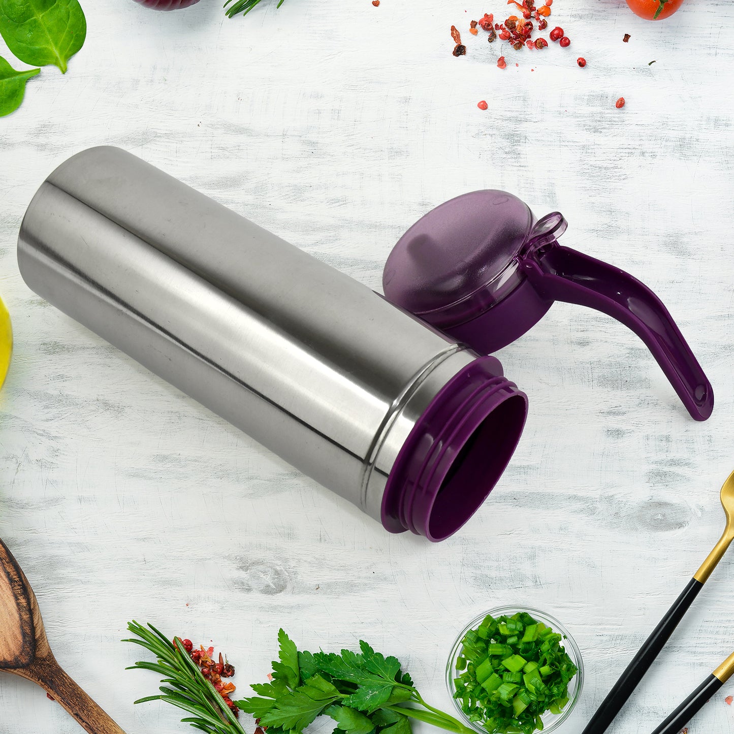 Stainless Steel Oil Pourer Dispenser - 750ml Approx. Capacity with Anti-Drip Spout - Happy Price - Image 6