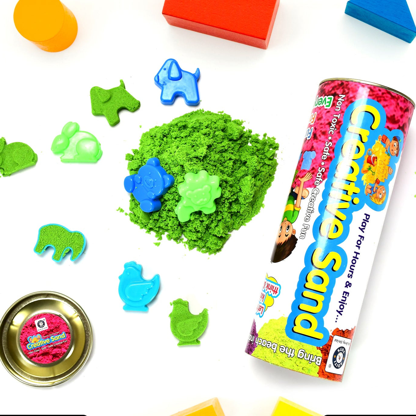 Creative Sand For Kids Natural Kinetic Sand Kit For Kids Activity Toys Soft Sand Clay - Happy Price - Image 1