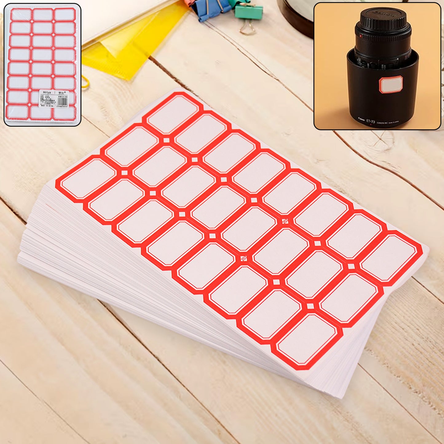 Multipurpose Writable Blank Label Sticker Sheets (50 Sheet) - Happy Price - Image 3