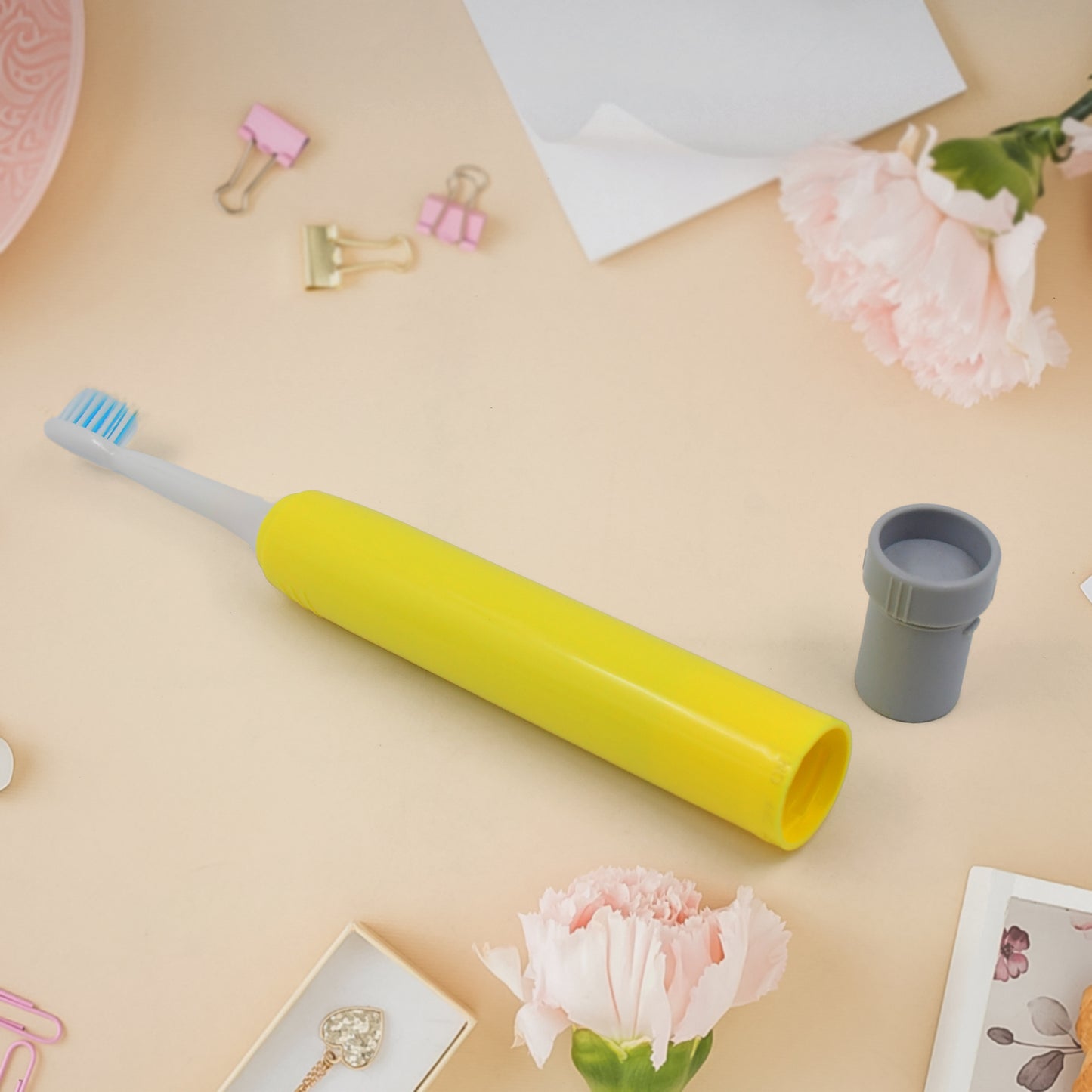 Adult Waterproof Electric Toothbrush 1 Head Battery Operated Toothbrush (1 Pc Battery Not Included) - Happy Price - Image 2