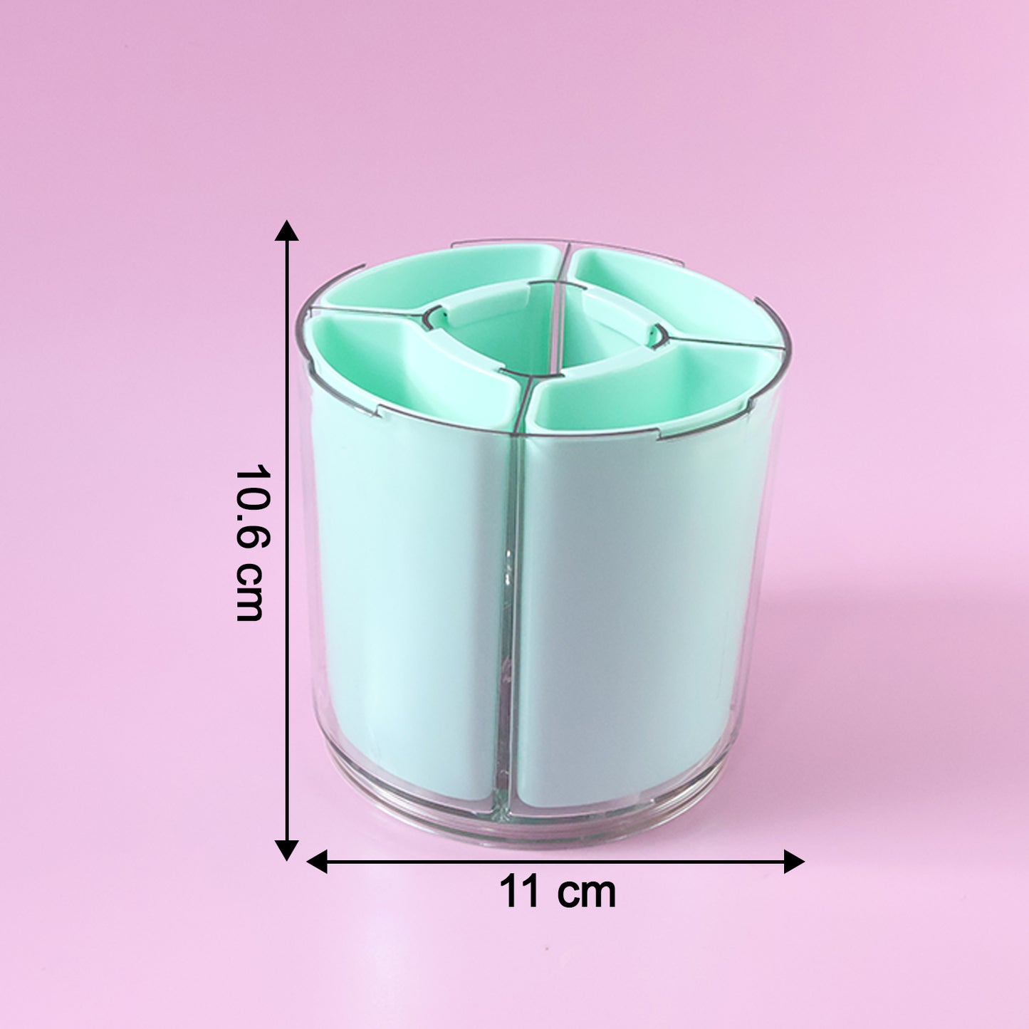 5 Compartment Rotating Pen Stand & Desk Organizer - 1 Pc - Happy Price - Image 5