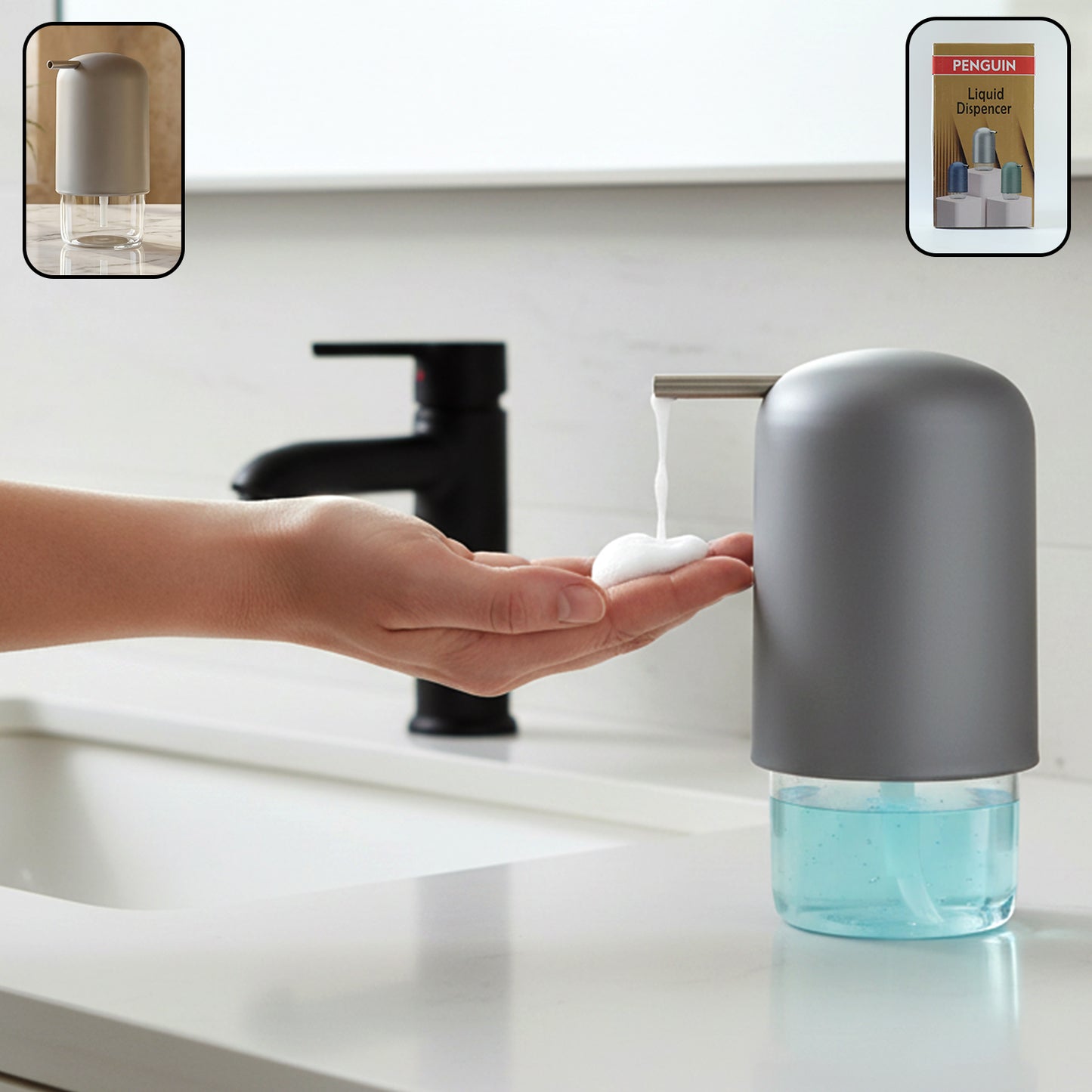 Penguin Style Liquid Soap Dispenser Pump Bottle - 1 Pc - Great Price - Image 2