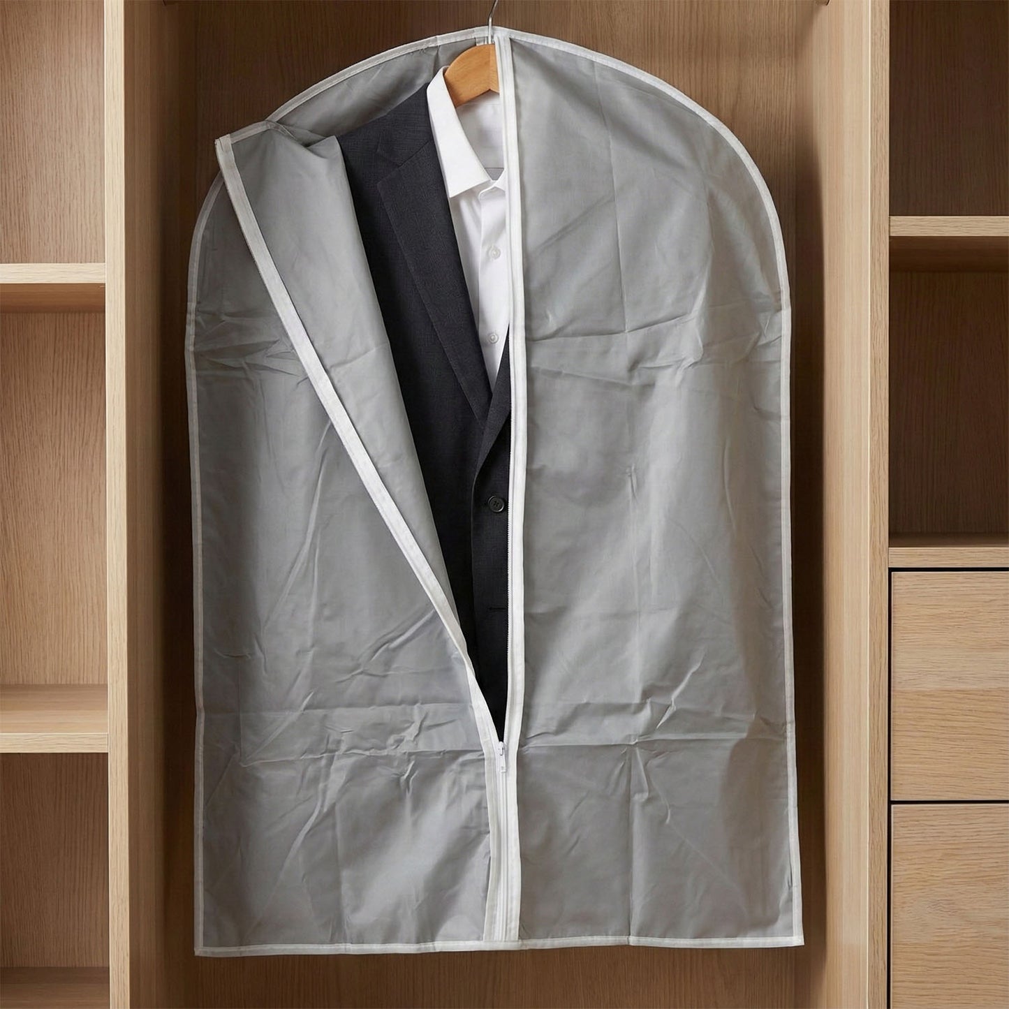 Breathable Garment Cover Set for Suits & Dresses - 5 Pcs (60 x 80 Cm) - Happy Price - Image 6