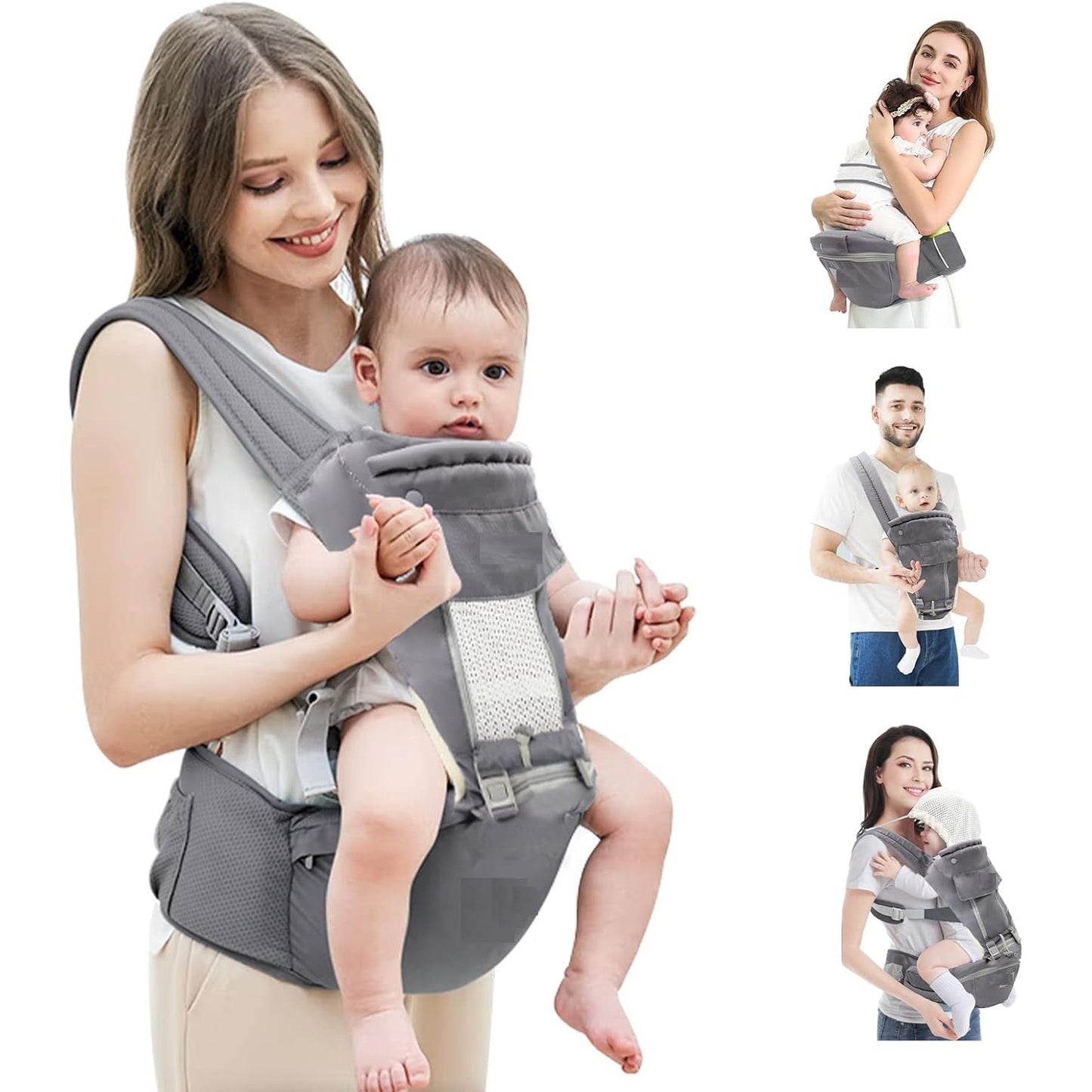 Ergonomic Baby Carrier Bag Baby Holder Carrier (1 Pc) - Happy Price - Image 5