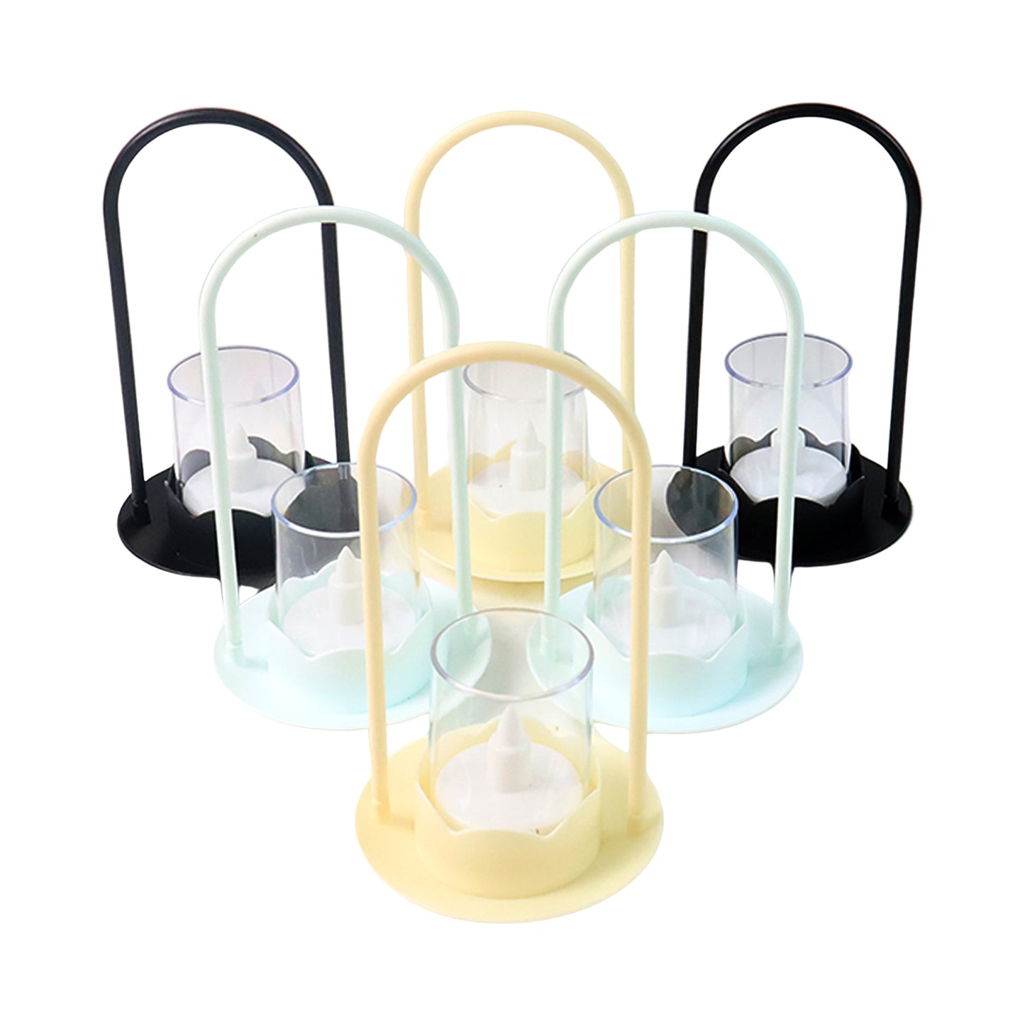 Set of 6 Plastic Flameless LED Candles - Wind Light Style for Home Decor - Happy Price - Image 2