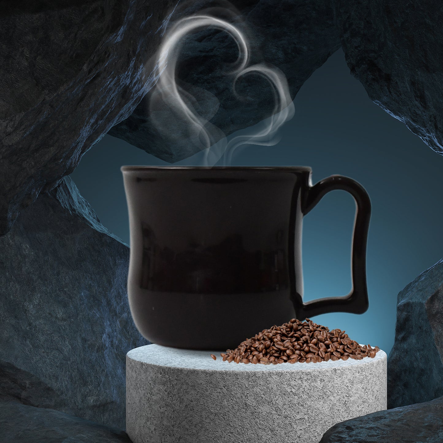 Premium Plastic Coffee Tea Cups Mug With Handle (1 Pc With Color Box Black) - Happy Price - Image 5