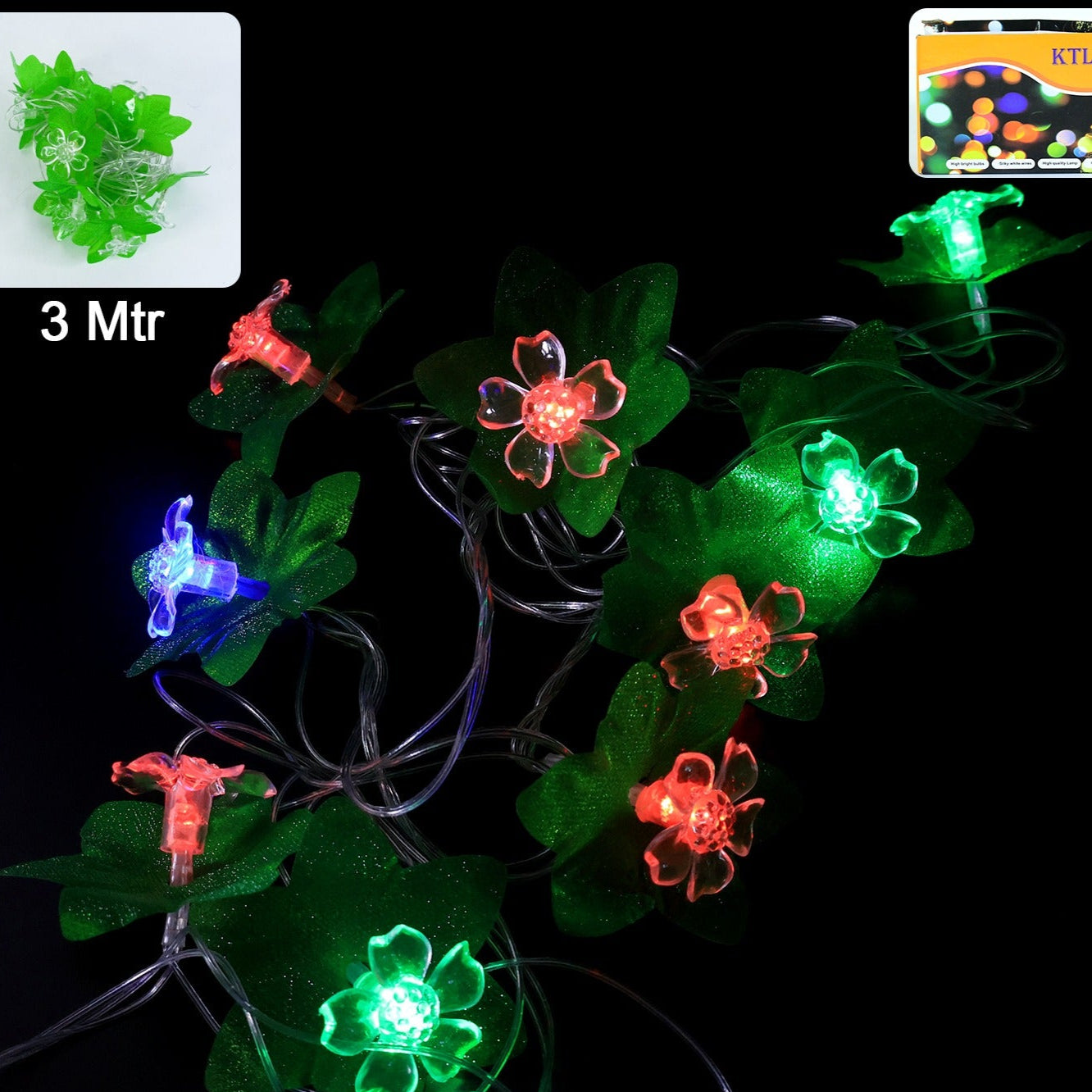 Leaf Flower Led Decorative String Light (3 Meter) - Happy Price - Image 1