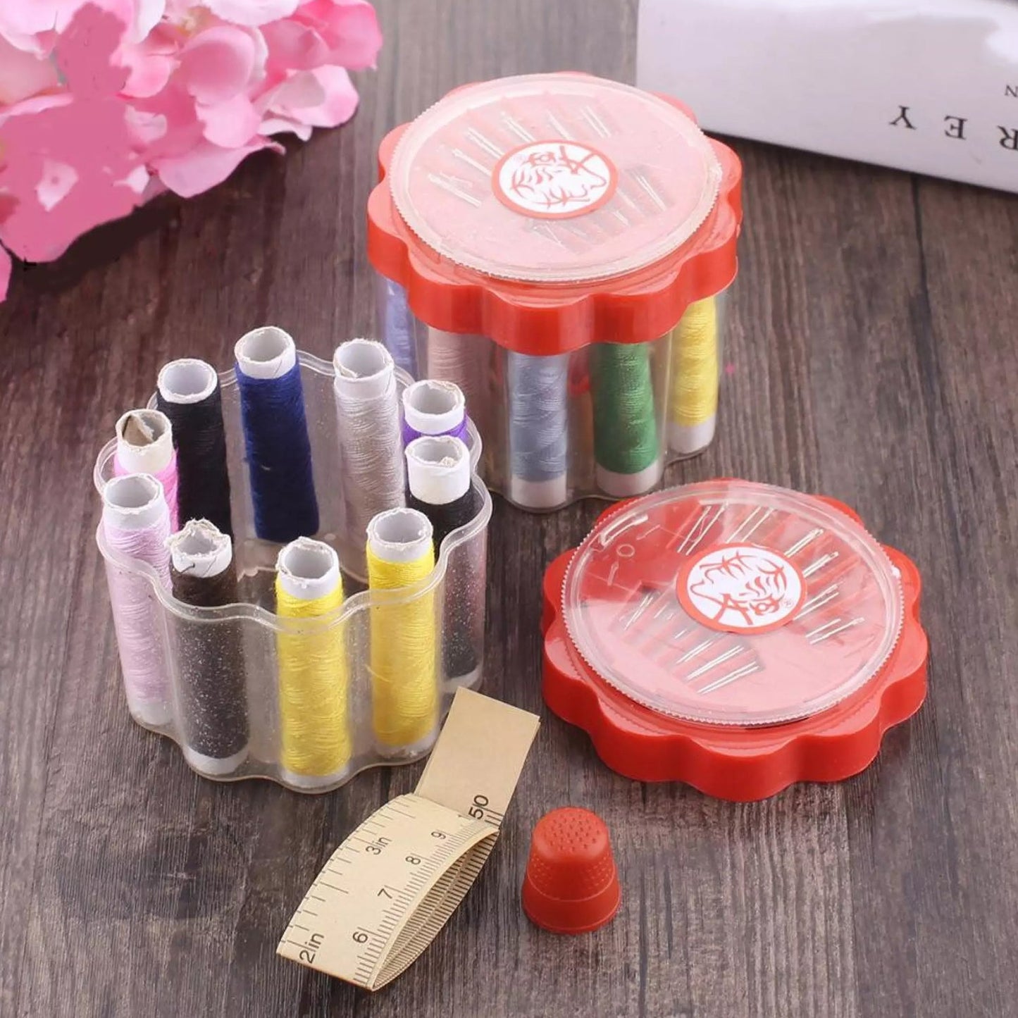 24 Pc Sewing Kit Box for Home Essentials & Craft Supplies - Happy Price - Image 2
