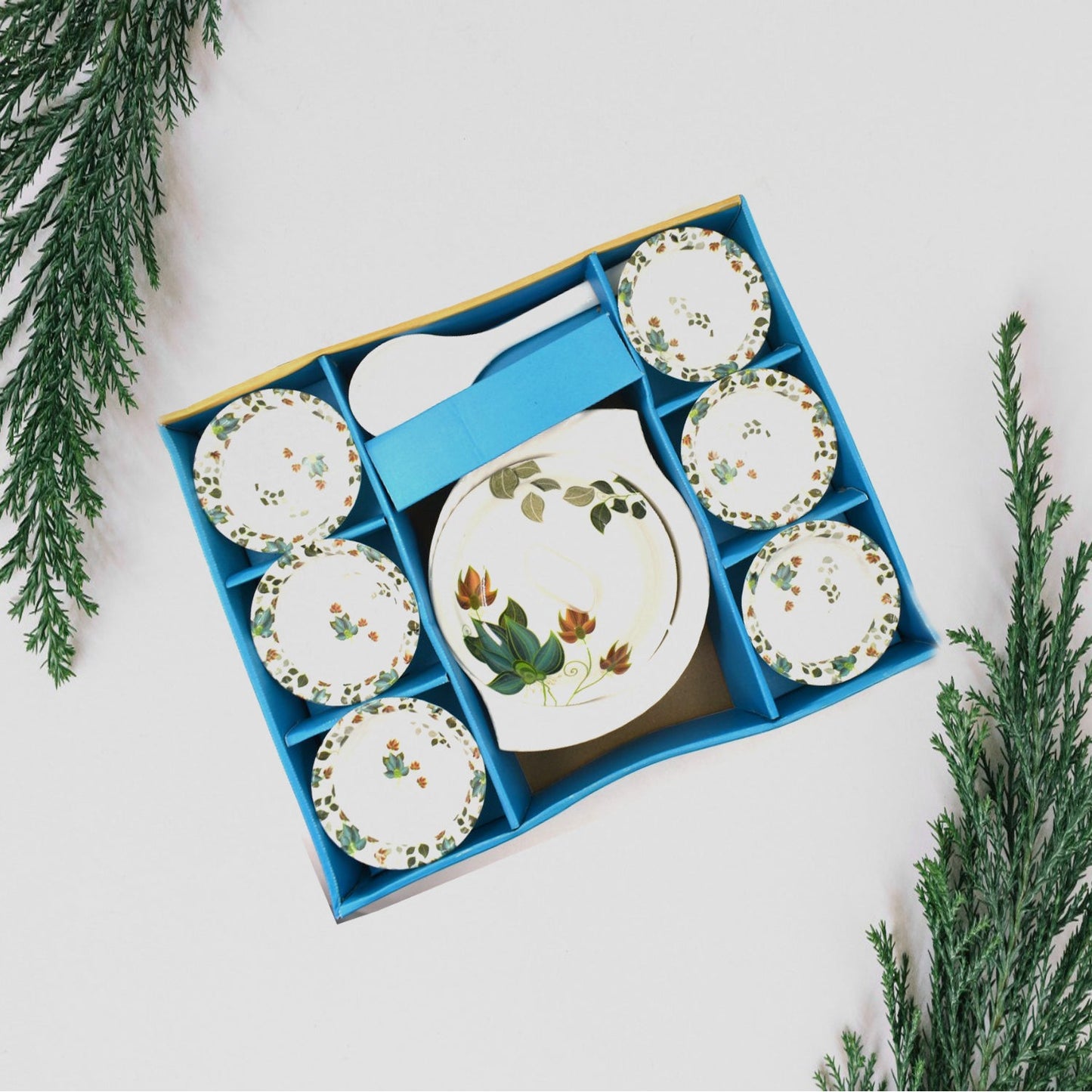 9 Pc Pudding Set Used As A Cutlery Set For Serving Food Purposes And Sweet Dishes And All In All Kinds Of Household And Official Places Etc. - Happy Price - Image 3