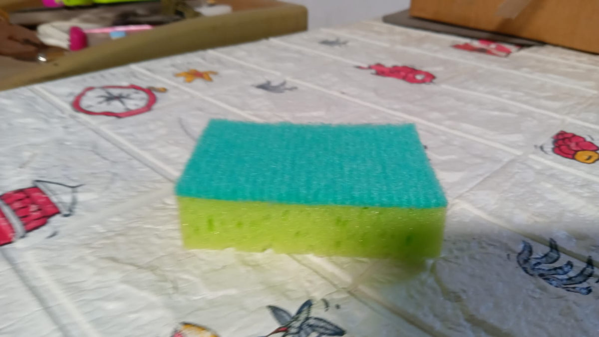 Multi-purpose Medium 2 In 1 Color Scratch Scrub Sponges Sponge Wear Resistance Dish Washing Tool High Friction Resistance Furniture For Refrigerator Sofa For Kitchen Household (1 Pc) - Happy Price - Image 6