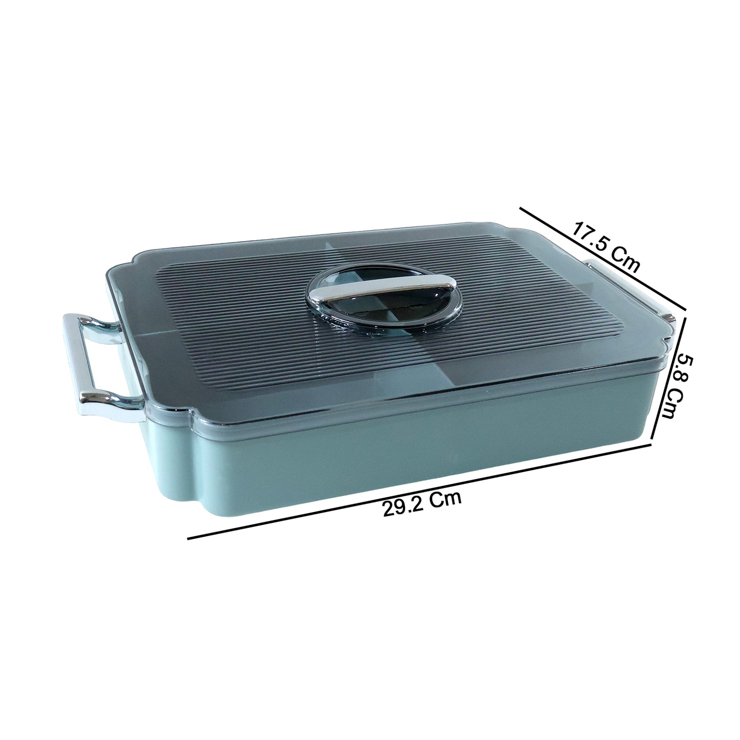 4 Section Plastic Organizer Box with Lid - 1 Pc - Happy Price - Image 5