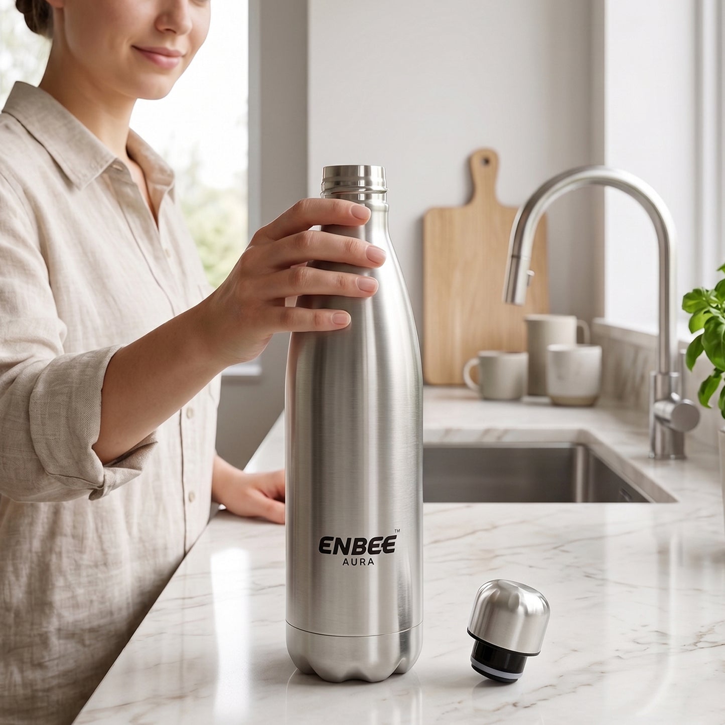 Stainless Steel Insulated Water Bottle - 1000 ML Capacity, Leak-Proof - Great Price - Image 6