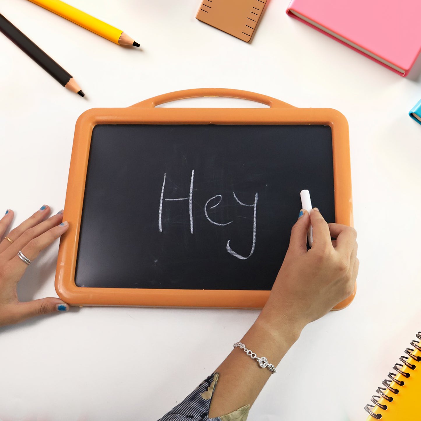 2-in-1 Double-sided Write And Wipe Educational Drawing Board For Kids (1 Set) - Happy Price - Image 4