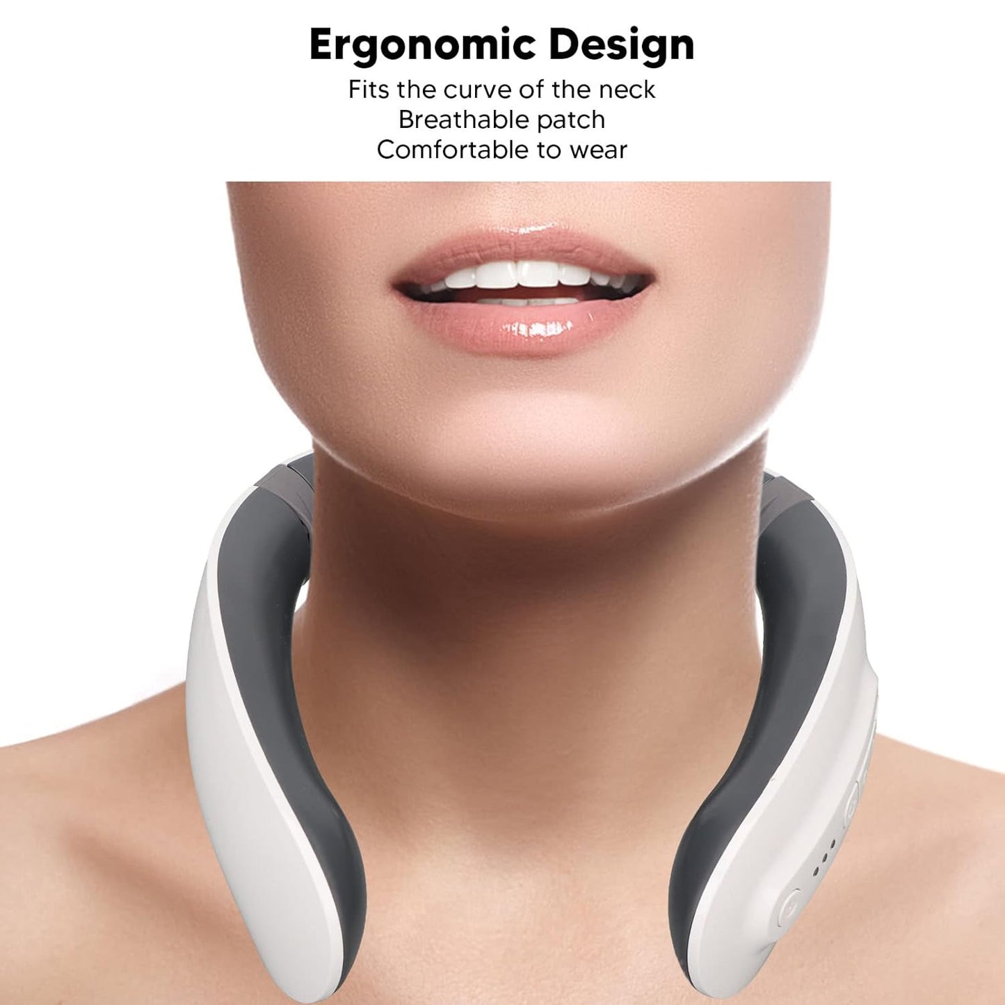 4 Heads Smart Electric Neck And Back Pulse Massager (1 Pc) - Happy Price - Image 3