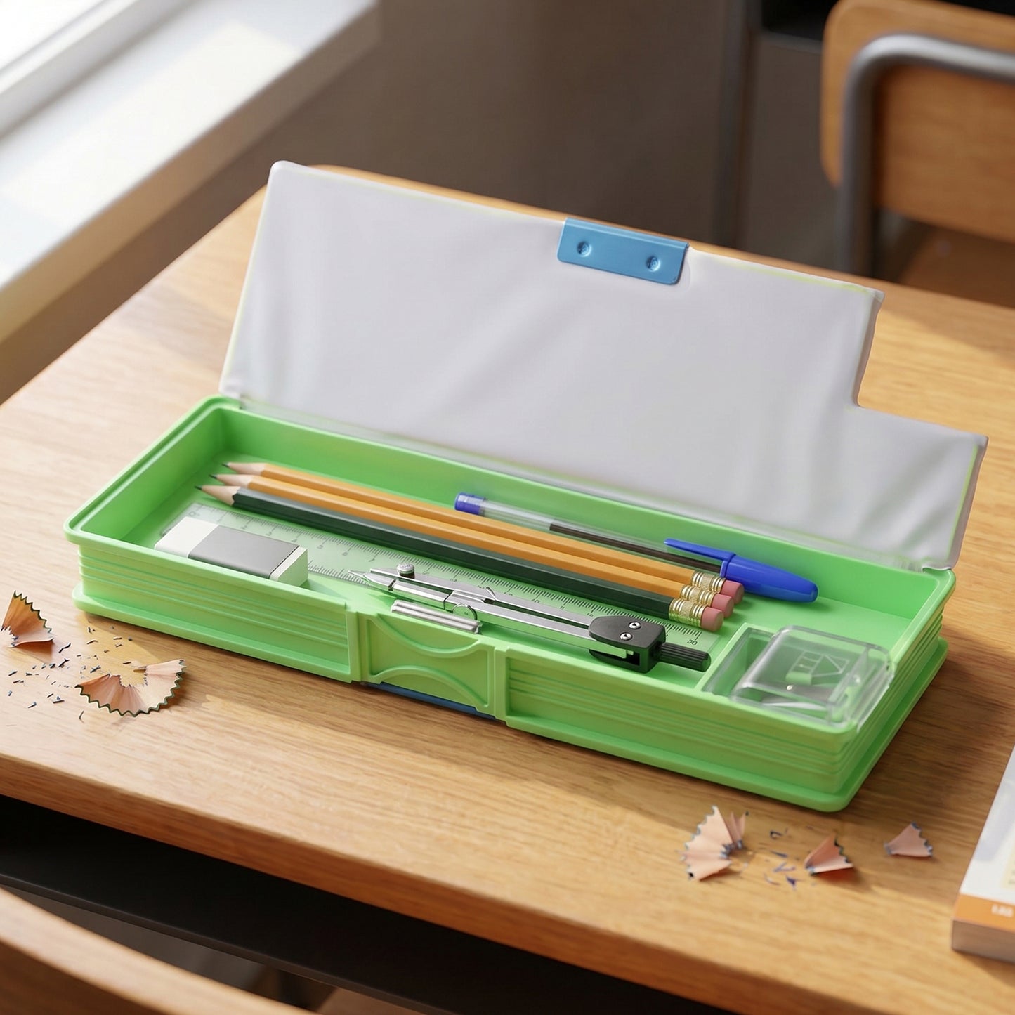 Kids Animal Design Pencil Box Compass - 1 Pc - Great Price - Image 3