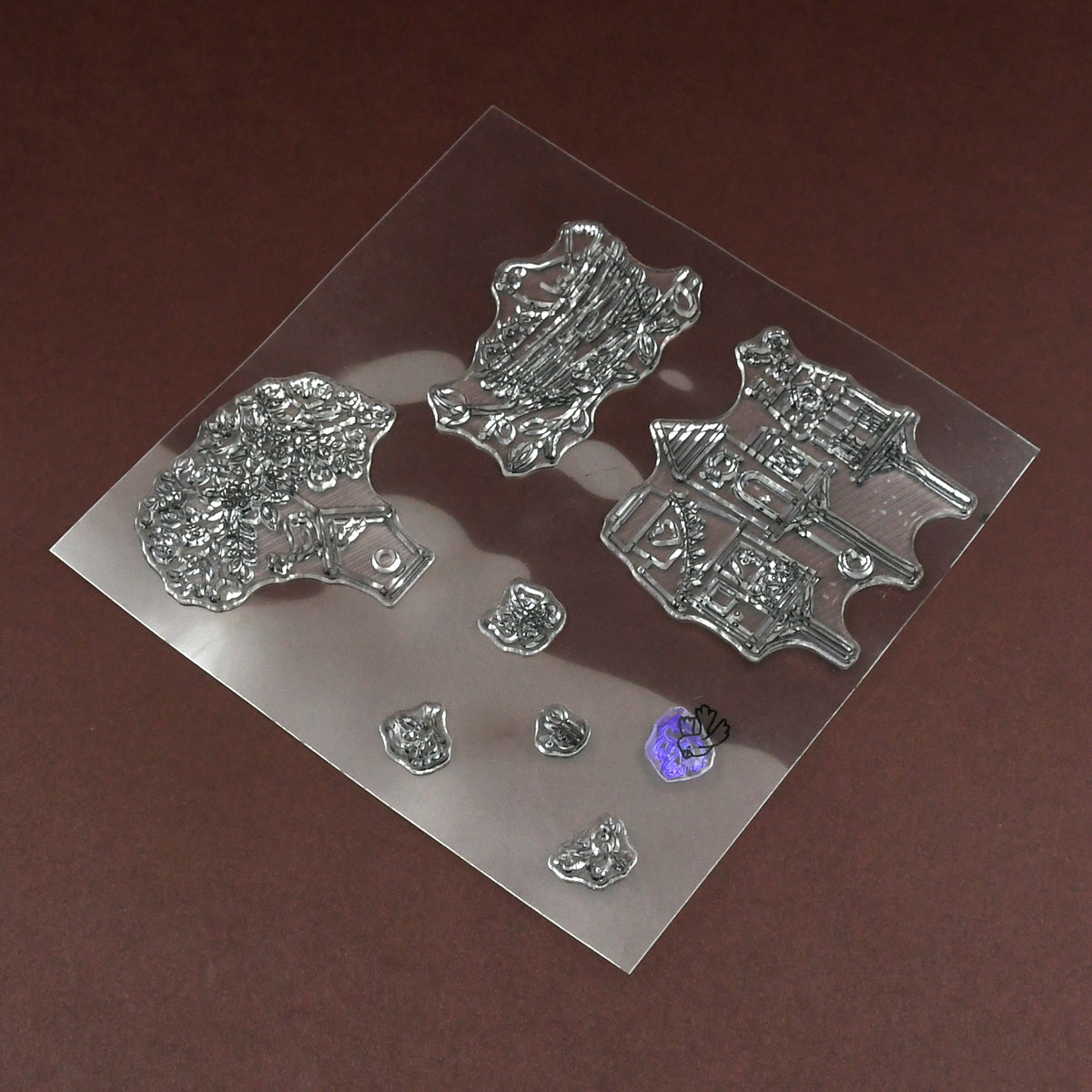 Reusable TPR Craft Stamps for DIY Projects - Set of Mixed Designs - Happy Price - Image 2