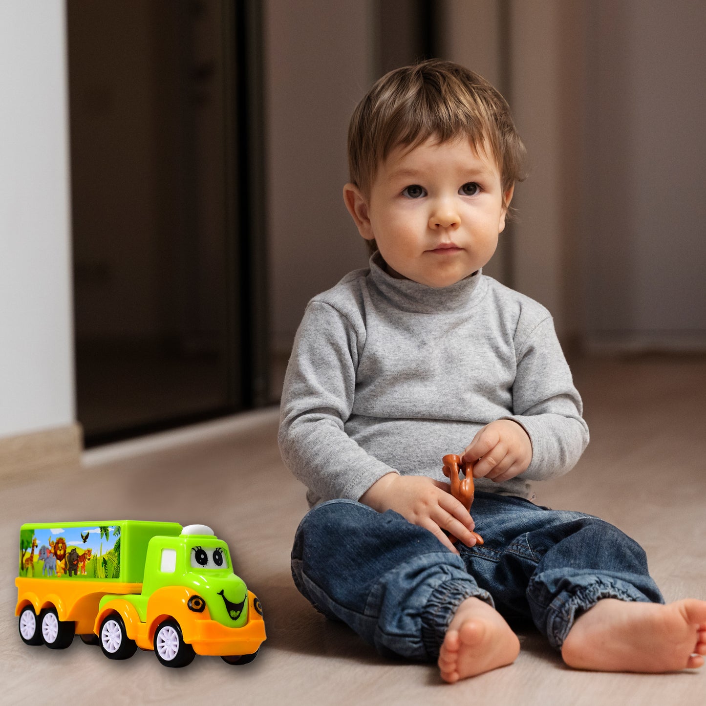 Small Green And Yellow Toy Truck. - Happy Price - Image 6