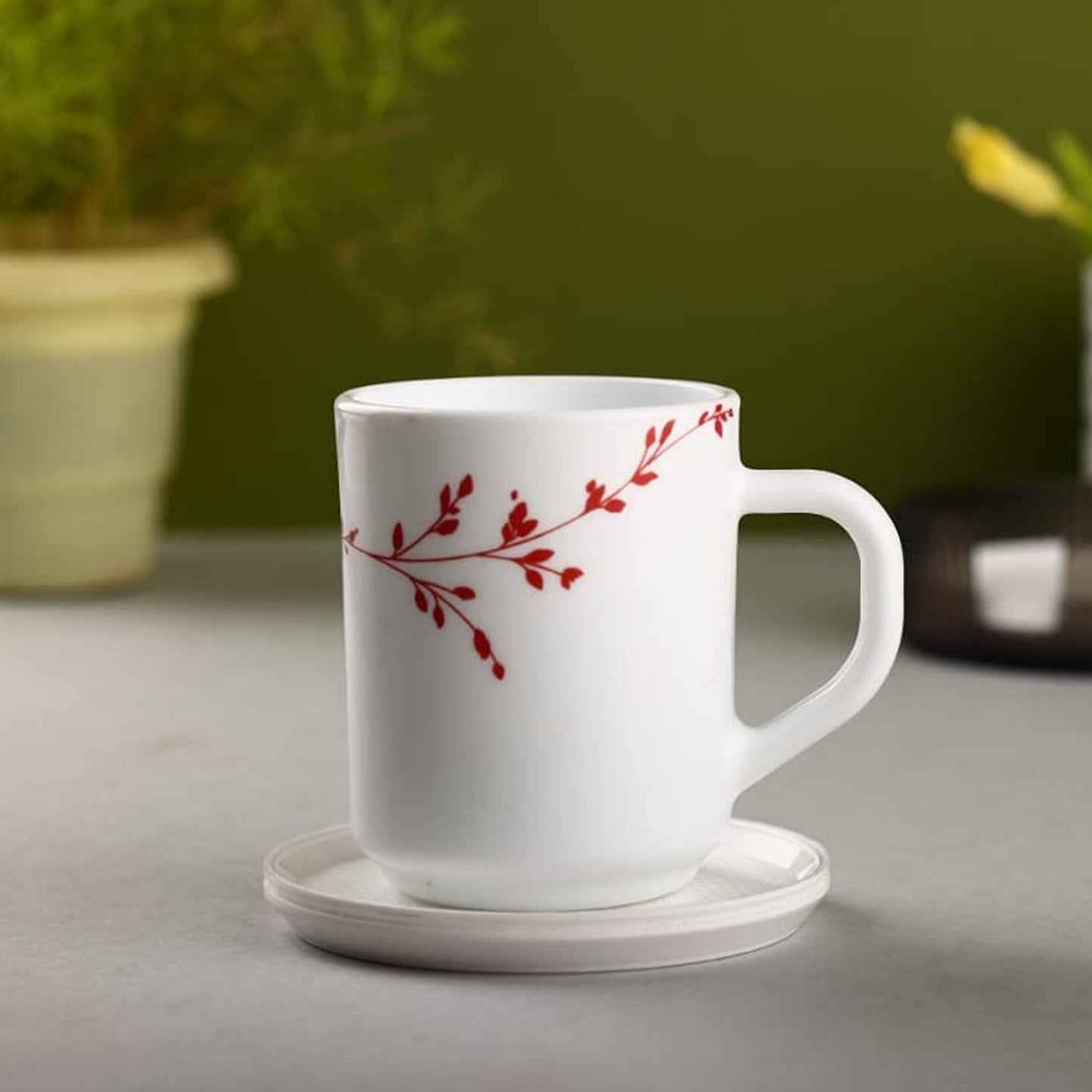 Coasters Set Of 6 Plastic Coasters Spill Protection For Table Desk Durable And Non Slip Plastic Coaster Fit Common Size Drinking Glass Coffee Cup Tea Cup Mug - Happy Price - Image 4