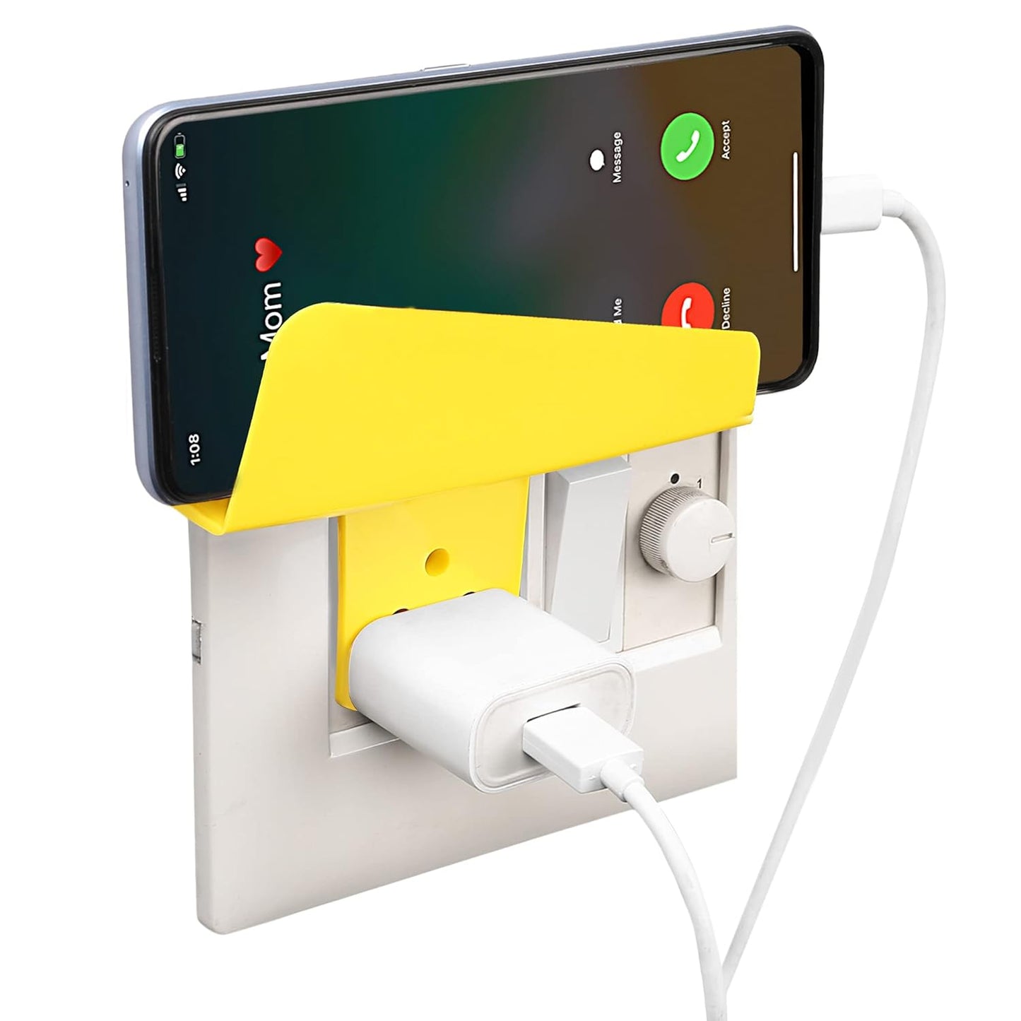 Plastic Secure Mobile Phone Charging Stand Holder (1 Pc Mix Color) - Happy Price - Image 3