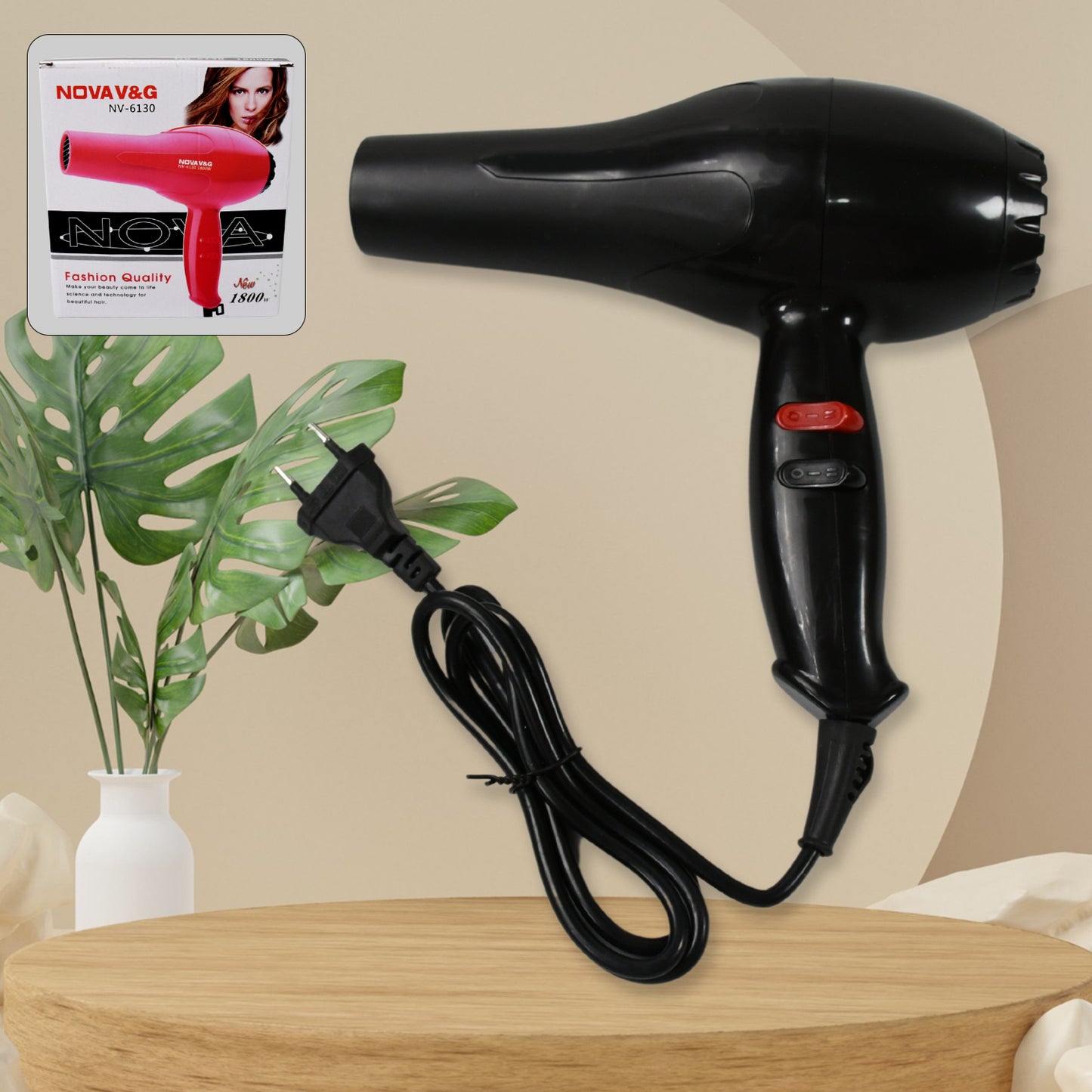 Professional 1800W Hair Dryer with 2 Speed & 3 Heat Settings - Happy Price - Image 2