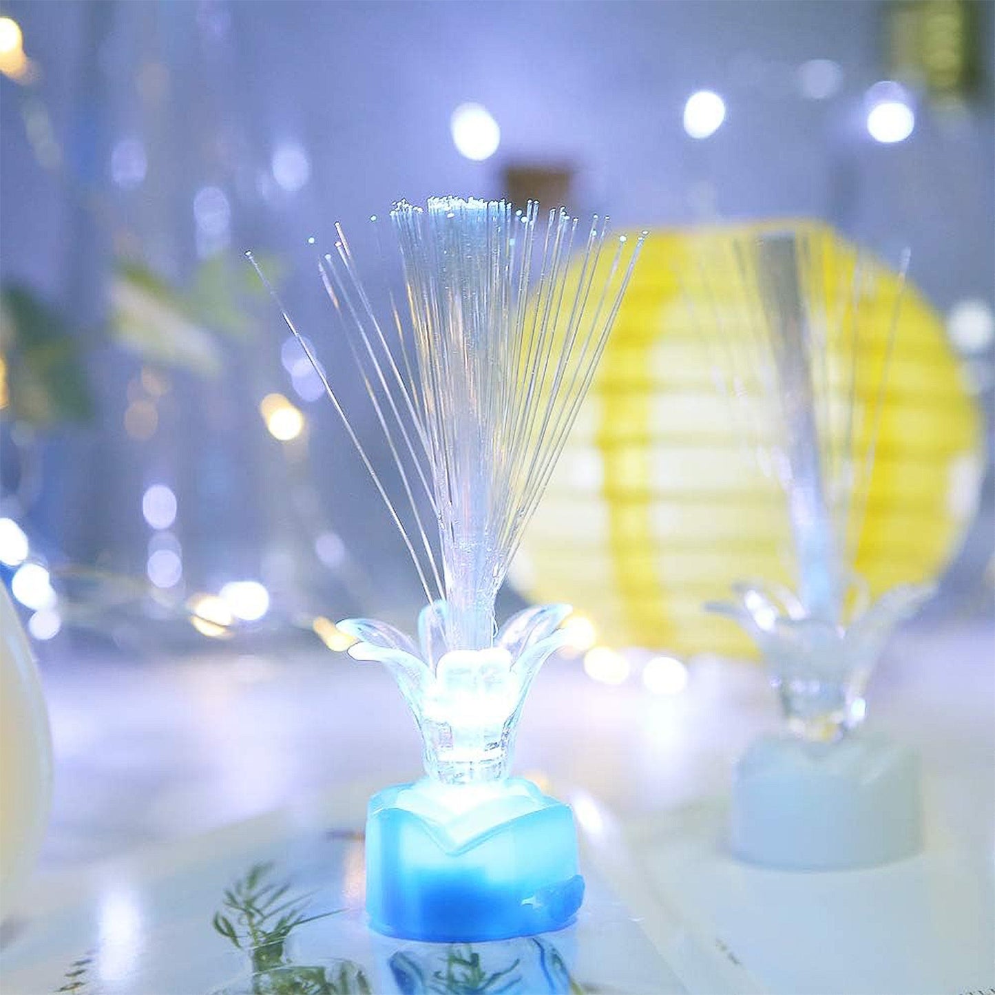 Multi-color Led Fiber Optic Flower Night Lamps (Mix Color 3 Pc) - Happy Price - Image 5