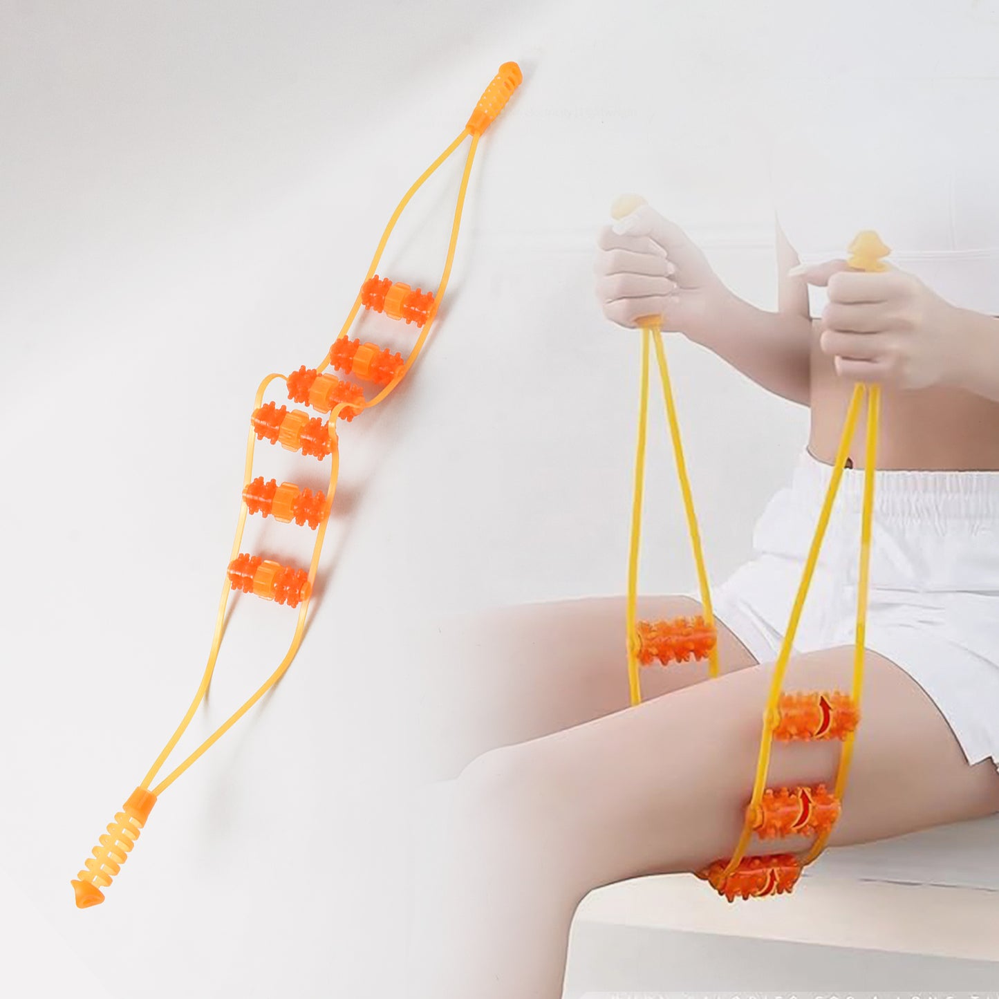 Handheld Back Massage Roller Rope (1 Pc) - Happy Price - Image 3